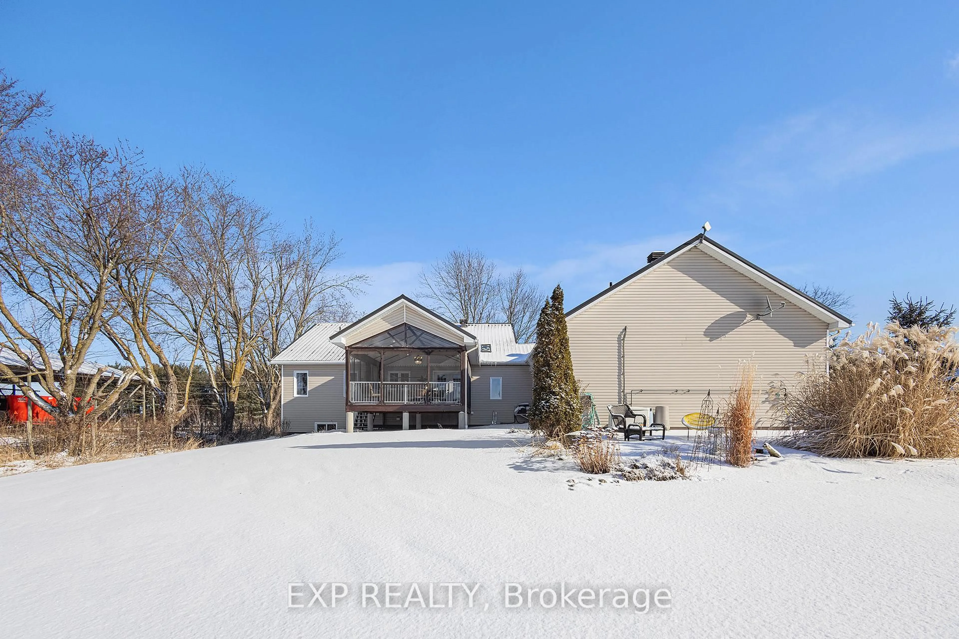 A pic from outside/outdoor area/front of a property/back of a property/a pic from drone, street for 1508 St Andre Rd, Russell Ontario K0A 1W0