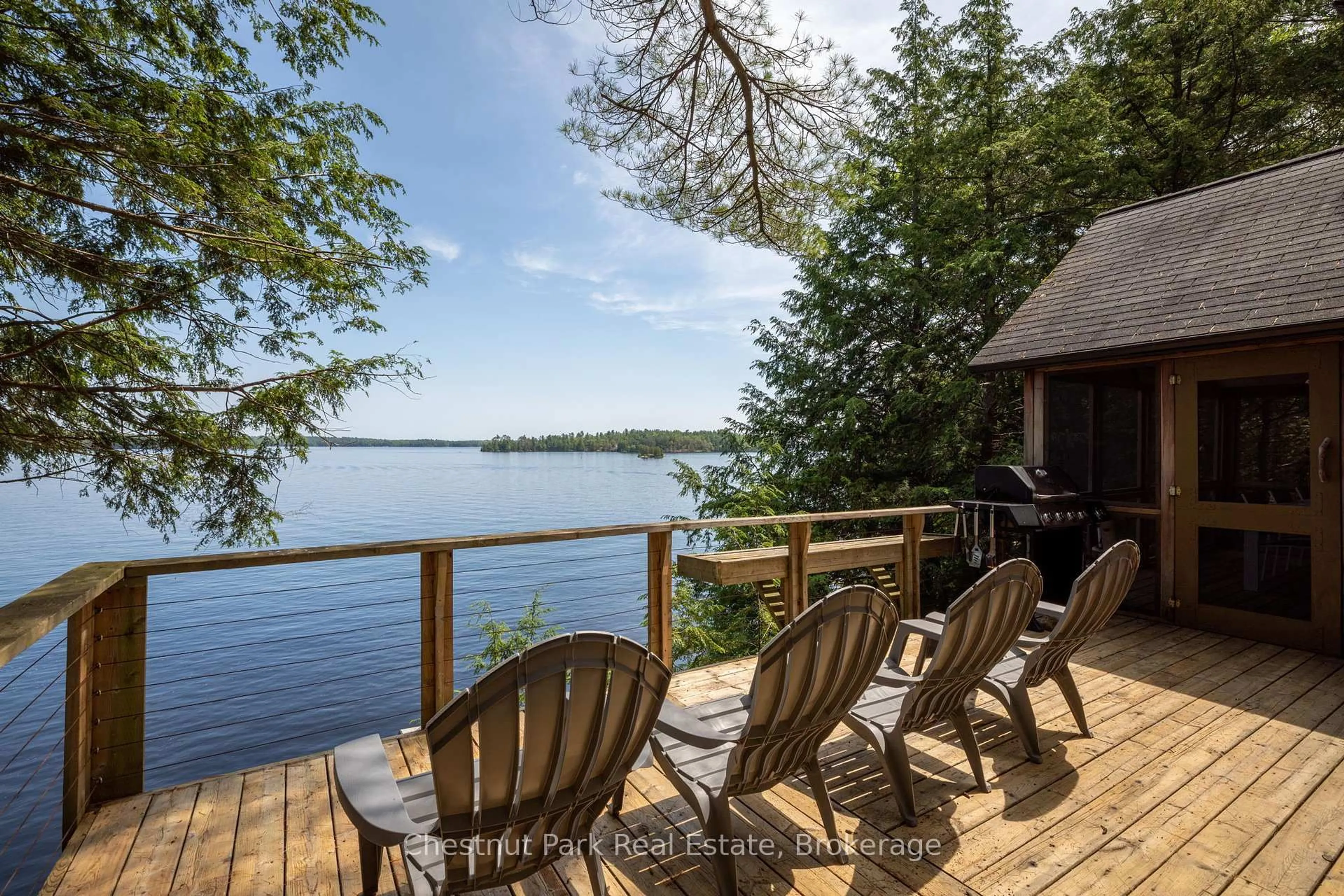 Patio, water/lake/river/ocean view for 29 Island 26lm N/A, Gravenhurst Ontario P1P 1R2