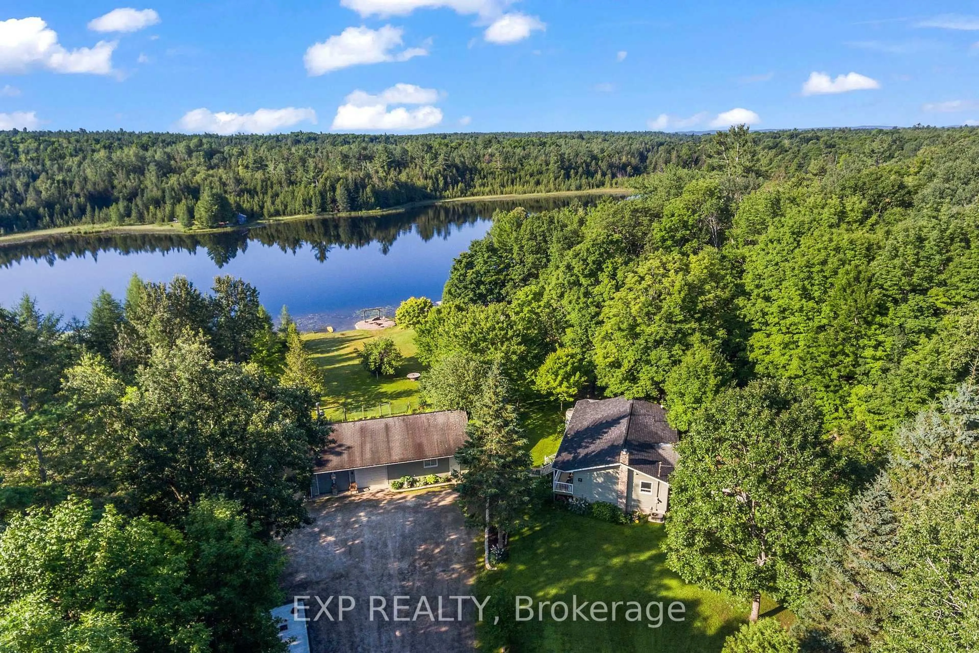 A pic from outside/outdoor area/front of a property/back of a property/a pic from drone, water/lake/river/ocean view for 1813 PUCKER St, Renfrew Ontario K7V 3Z9