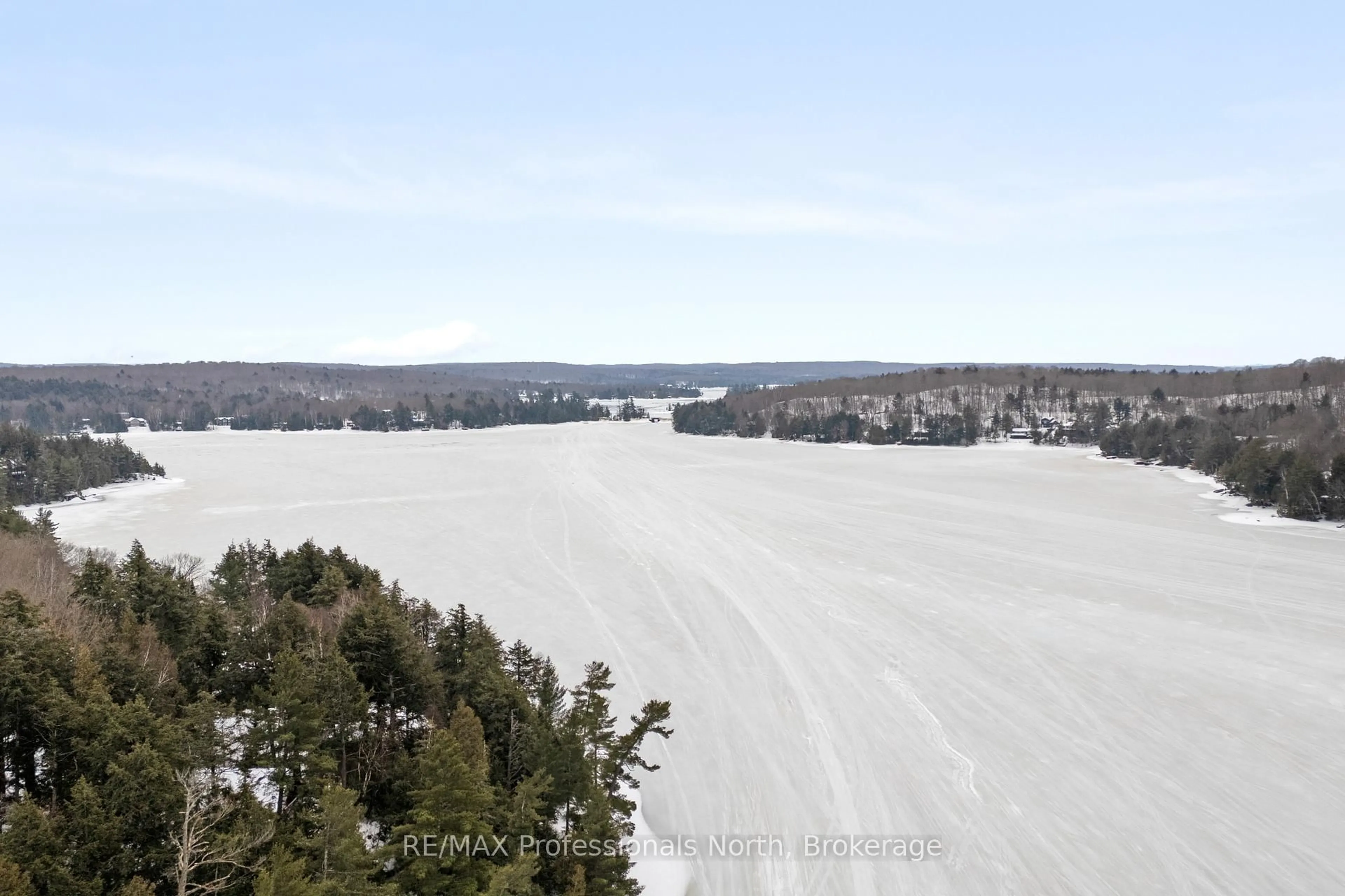 A pic from outside/outdoor area/front of a property/back of a property/a pic from drone, water/lake/river/ocean view for 1307 Watts Rd, Dysart et al Ontario K0M 1S0