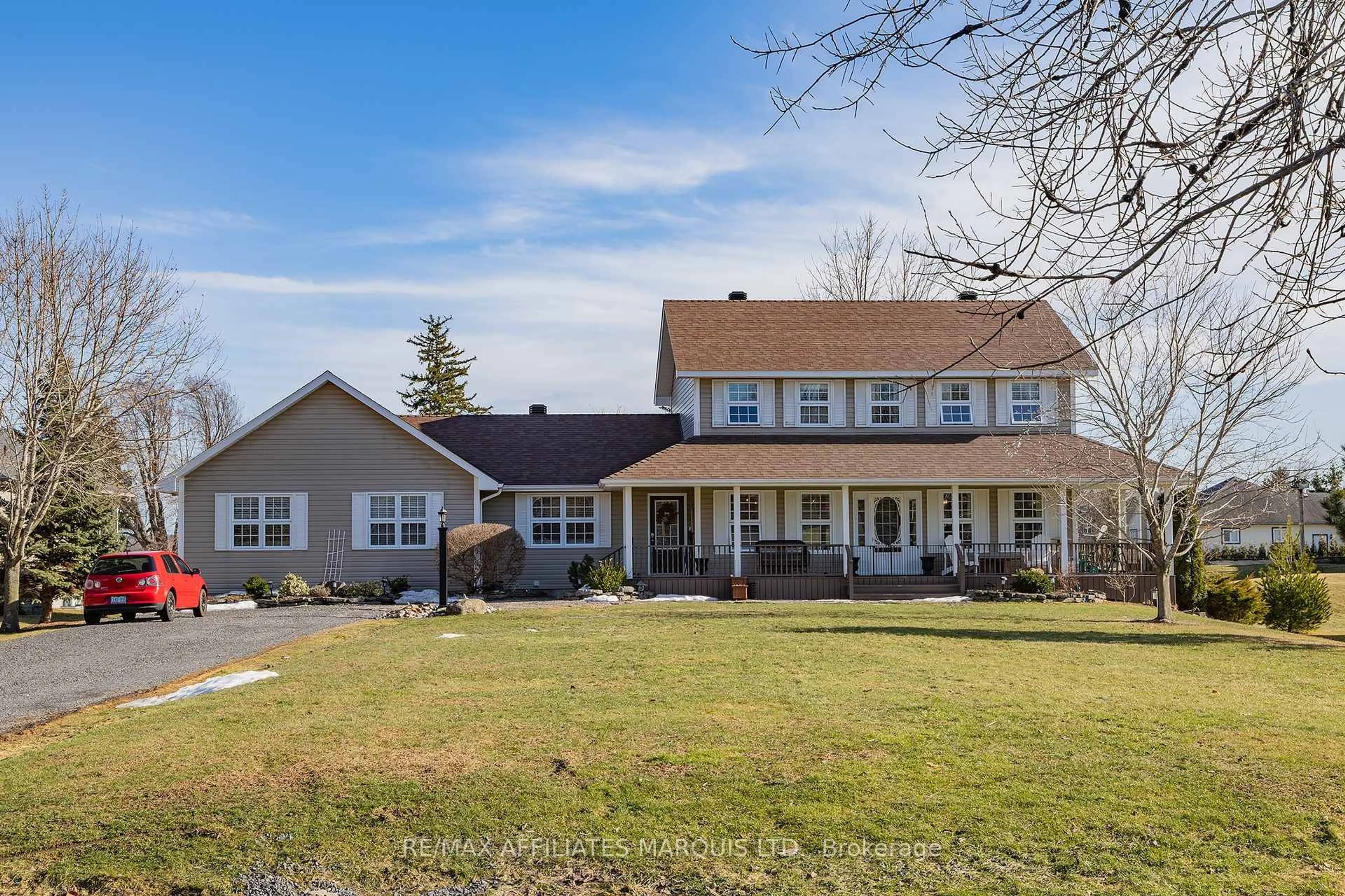 A pic from outside/outdoor area/front of a property/back of a property/a pic from drone, street for 12118 Lakeshore Dr, South Dundas Ontario K0C 1X0