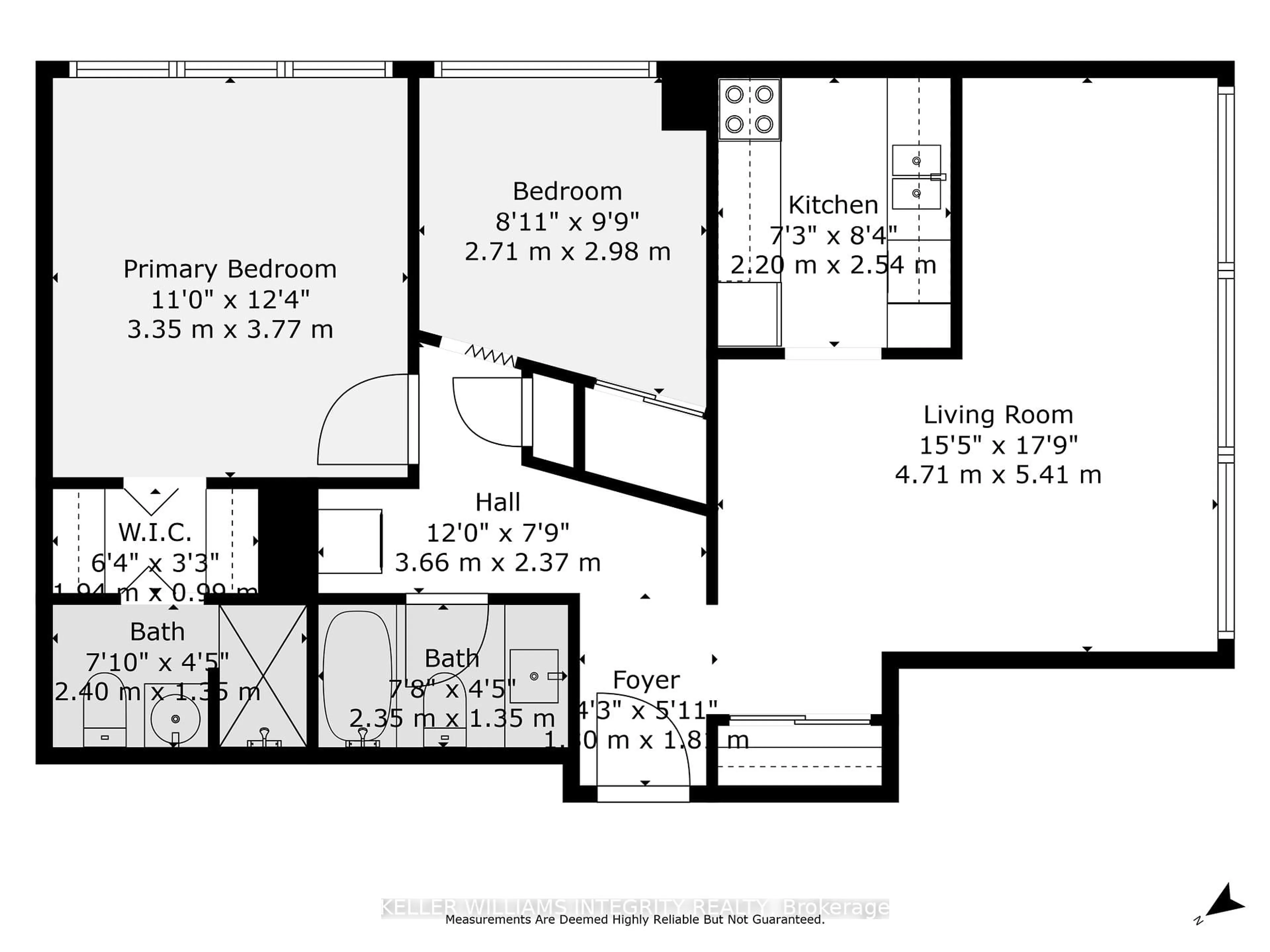 Floor plan for 500 Laurier Ave #202, Ottawa Ontario K1R 5E1