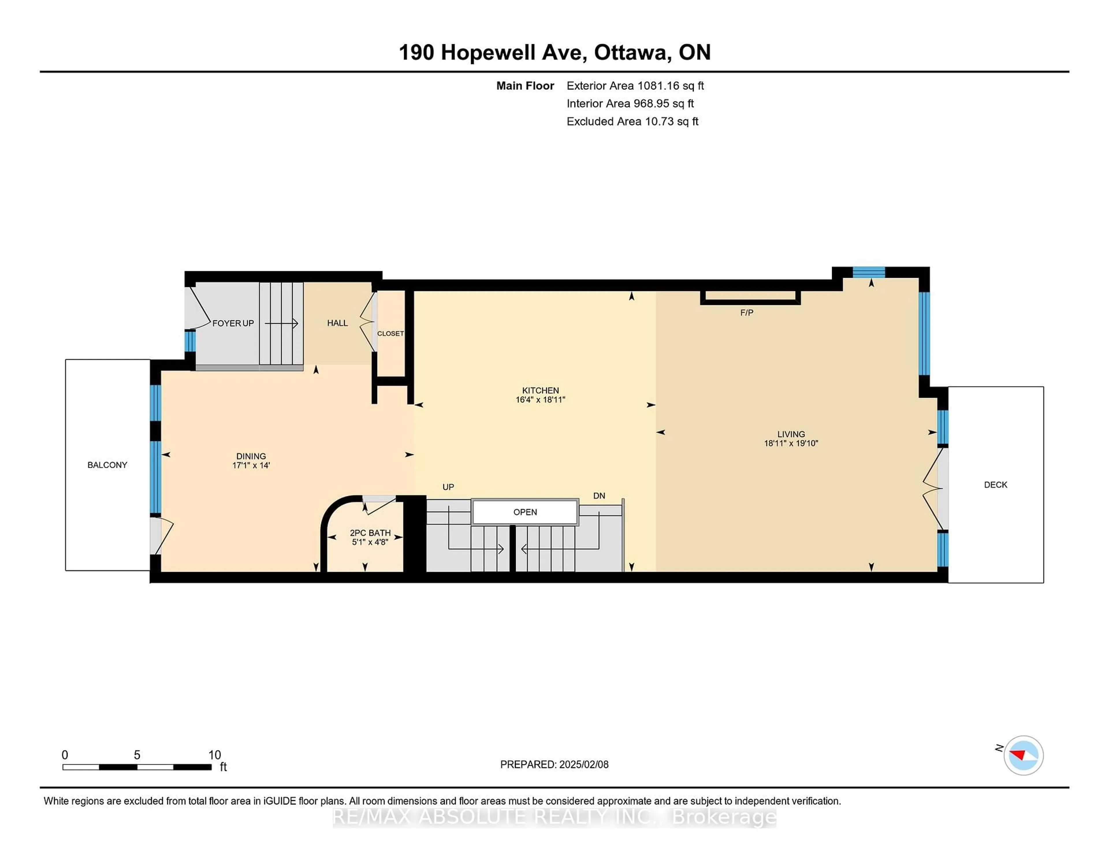 Floor plan for 190 Hopewell Ave, Glebe - Ottawa East and Area Ontario K1Z 2Z5