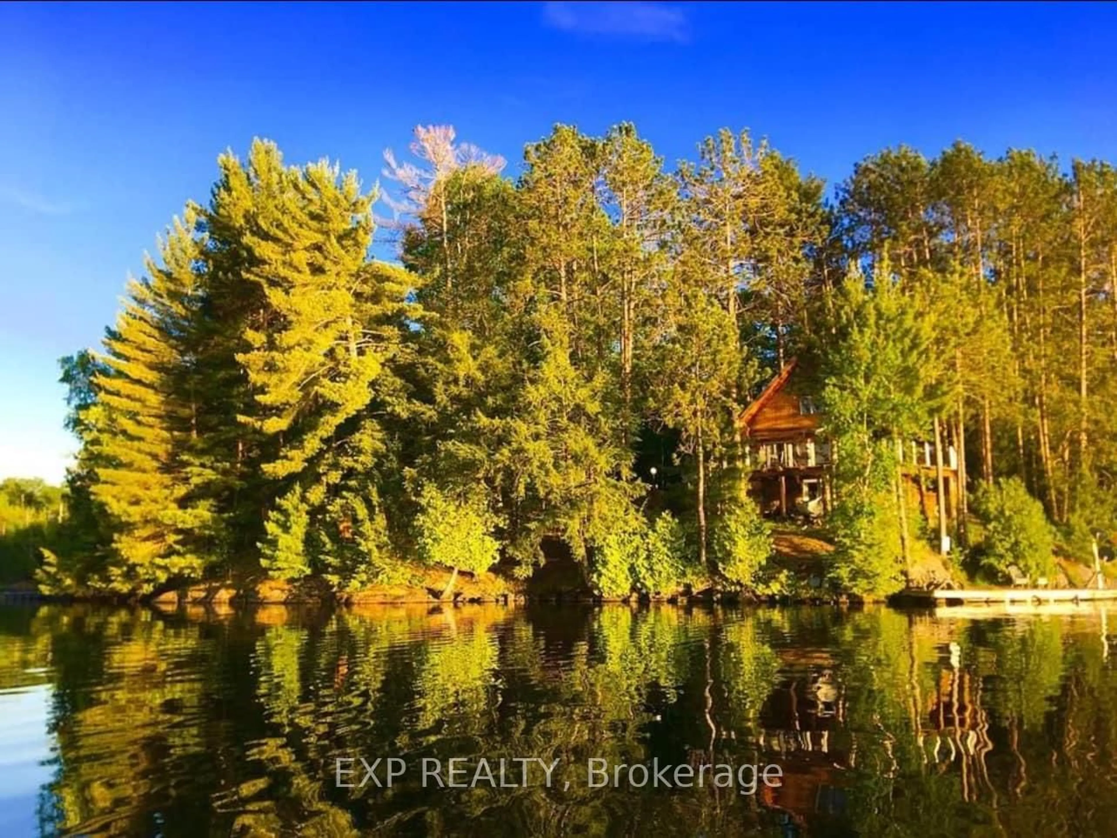 A pic from outside/outdoor area/front of a property/back of a property/a pic from drone, water/lake/river/ocean view for 3120 County Road 504 N/A, North Kawartha Ontario K0L 1A0