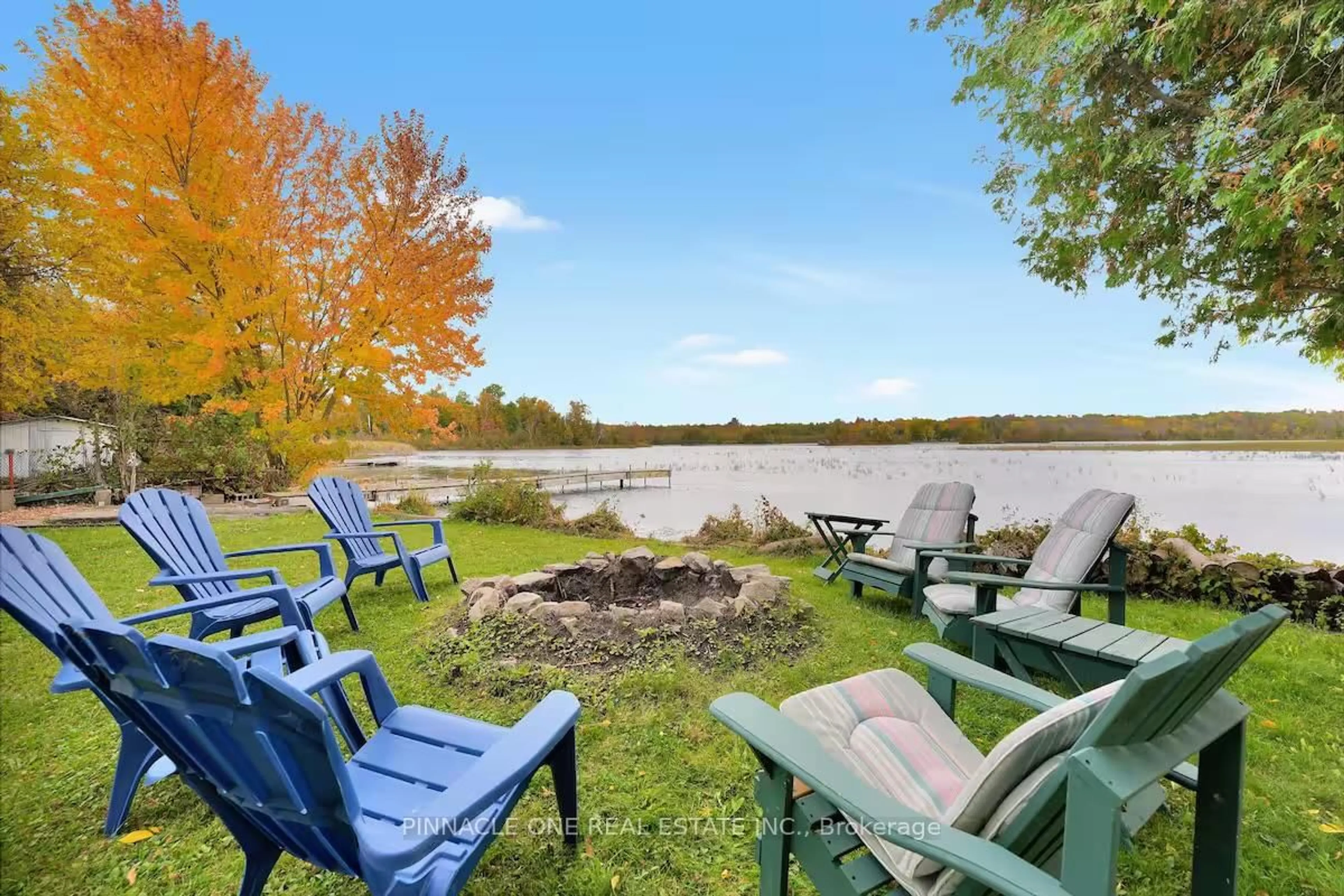 Patio, water/lake/river/ocean view for 159 Mcguire Beach Rd, Kawartha Lakes Ontario K0M 2B0