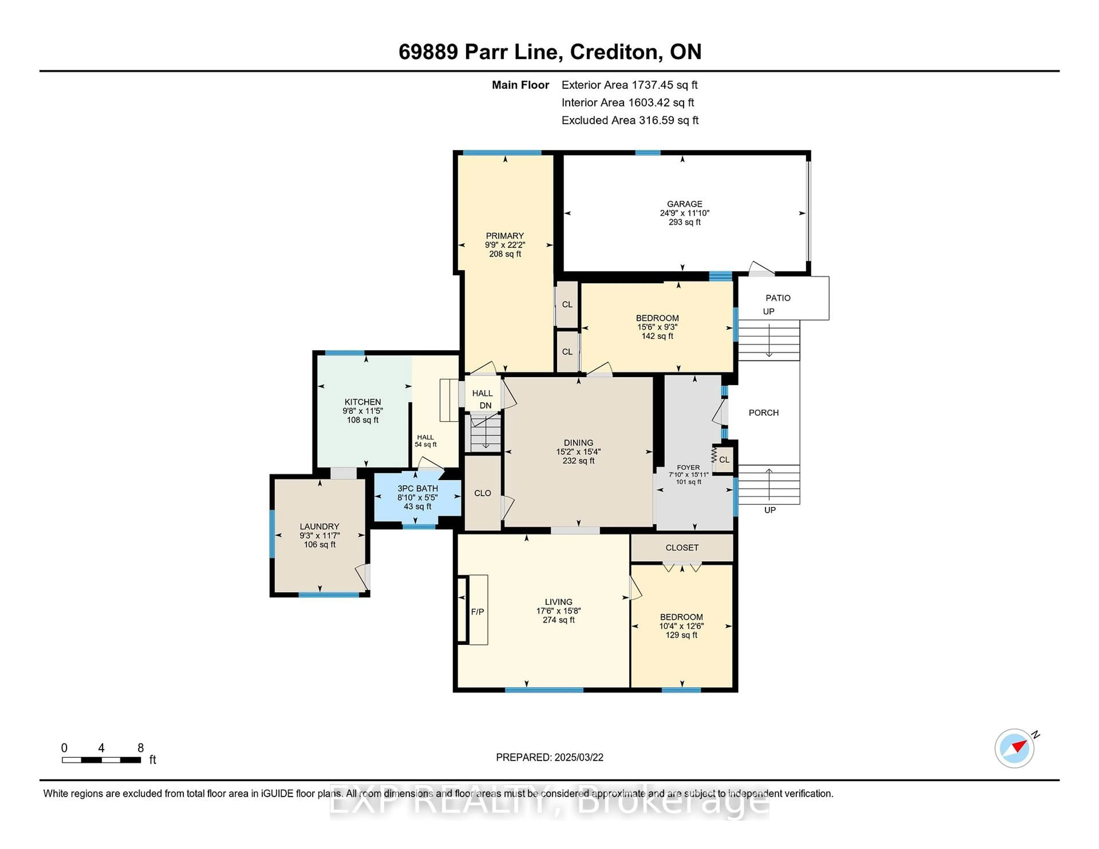 Floor plan for 69889 Parr Line, South Huron Ontario N0M 1M0