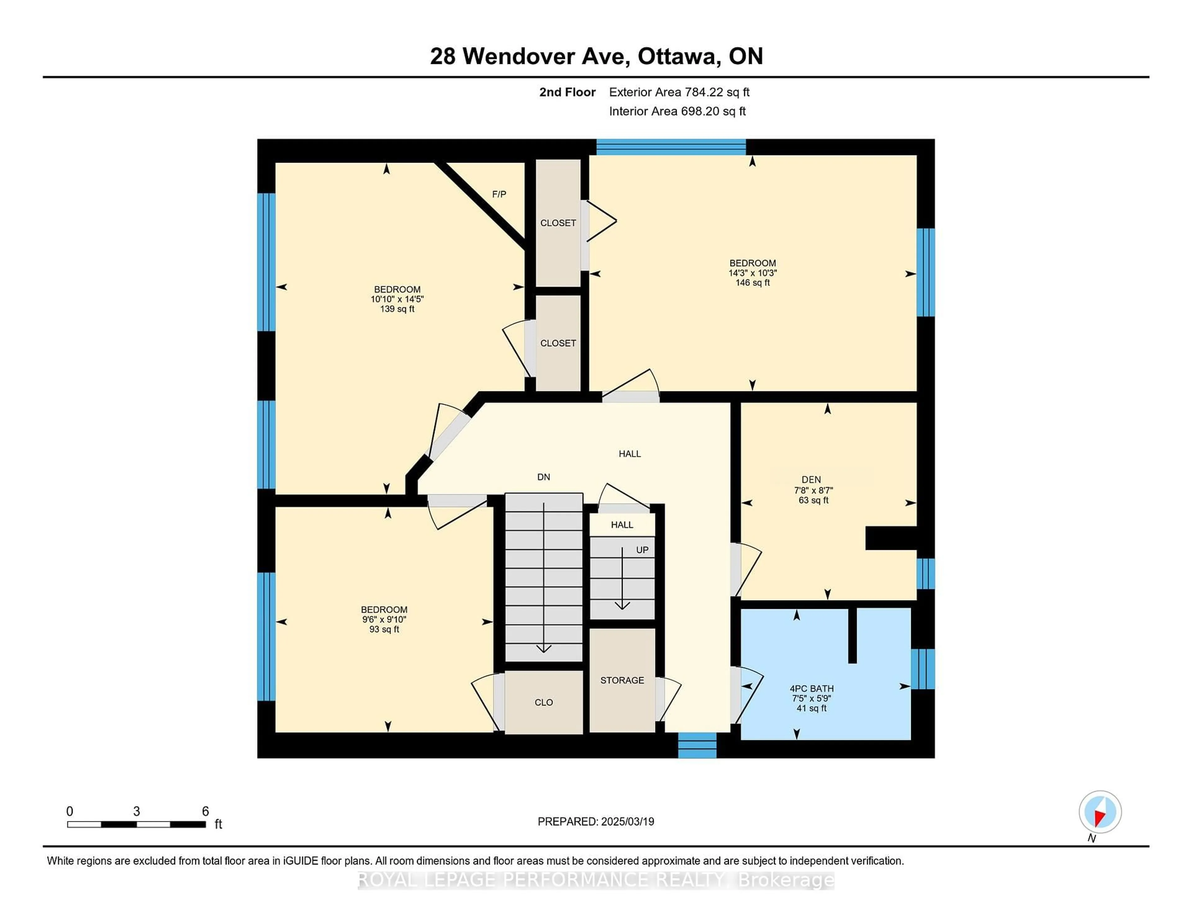 Floor plan for 28 Wendover Ave, Ottawa Ontario K1S 4Z7