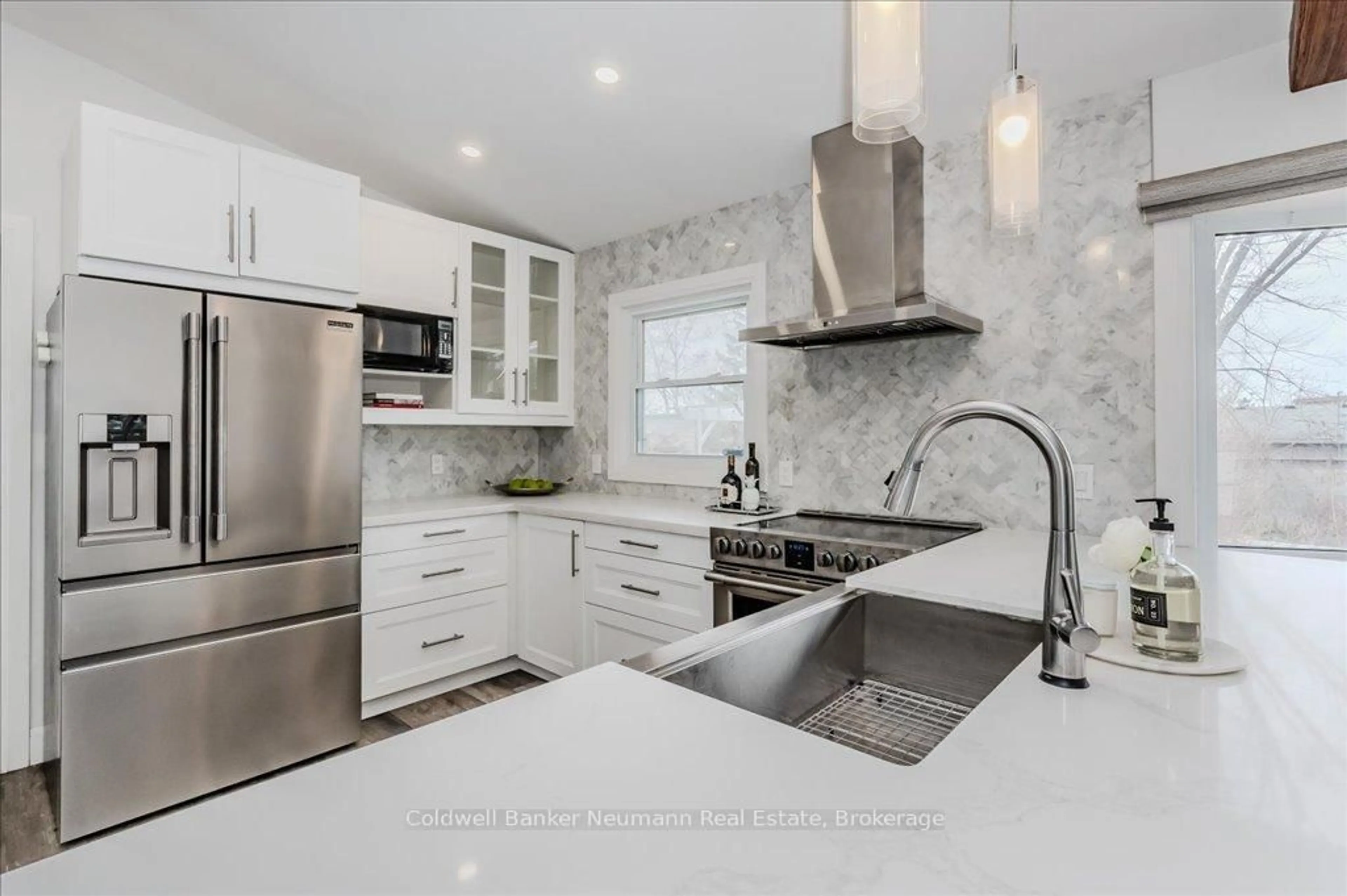 Contemporary kitchen, ceramic/tile floor for 103 Hearth Cres, Kitchener Ontario N2M 1H1