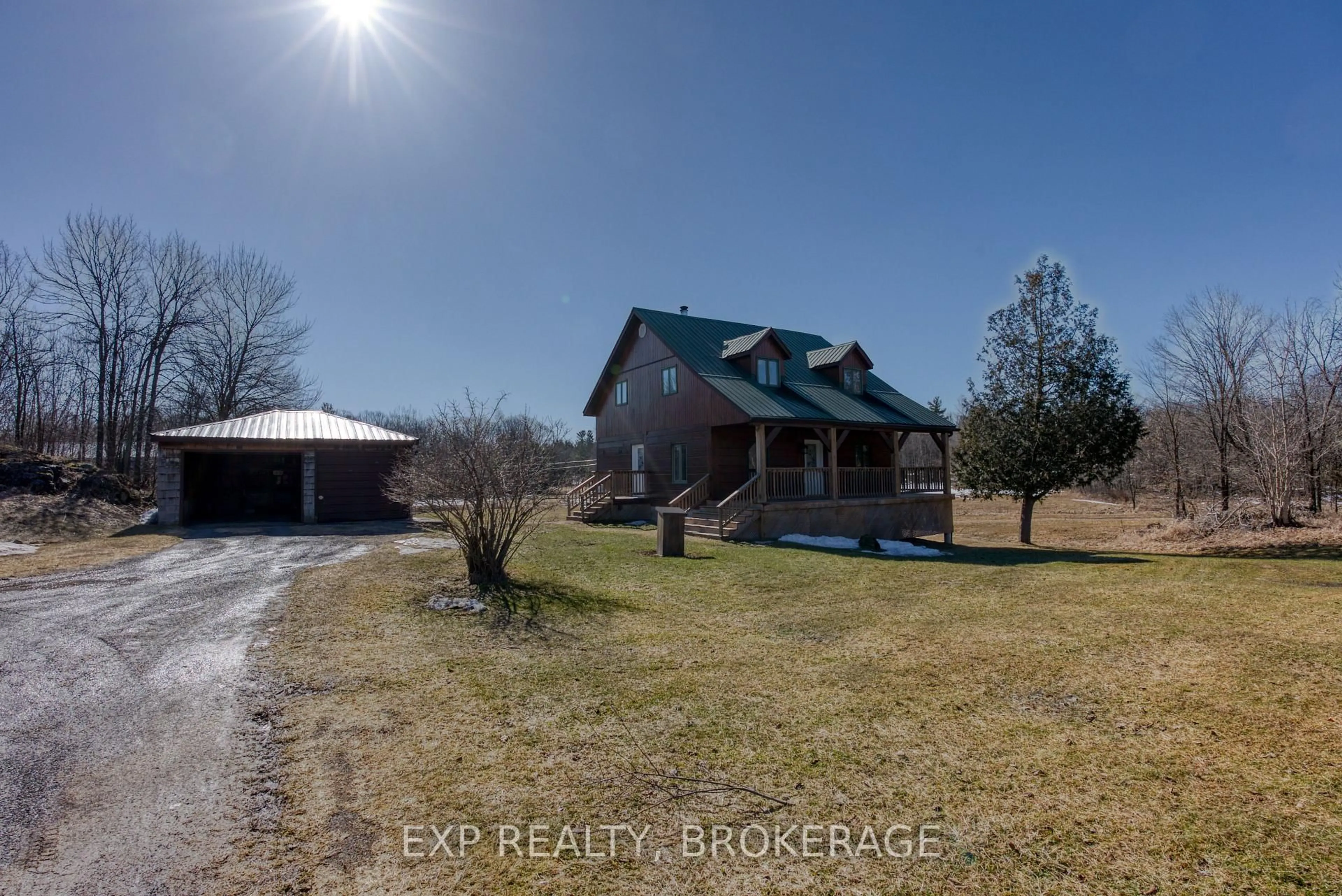 A pic from outside/outdoor area/front of a property/back of a property/a pic from drone, water/lake/river/ocean view for 4965 OPINICON Rd, Perth Road Ontario K0H 2L0