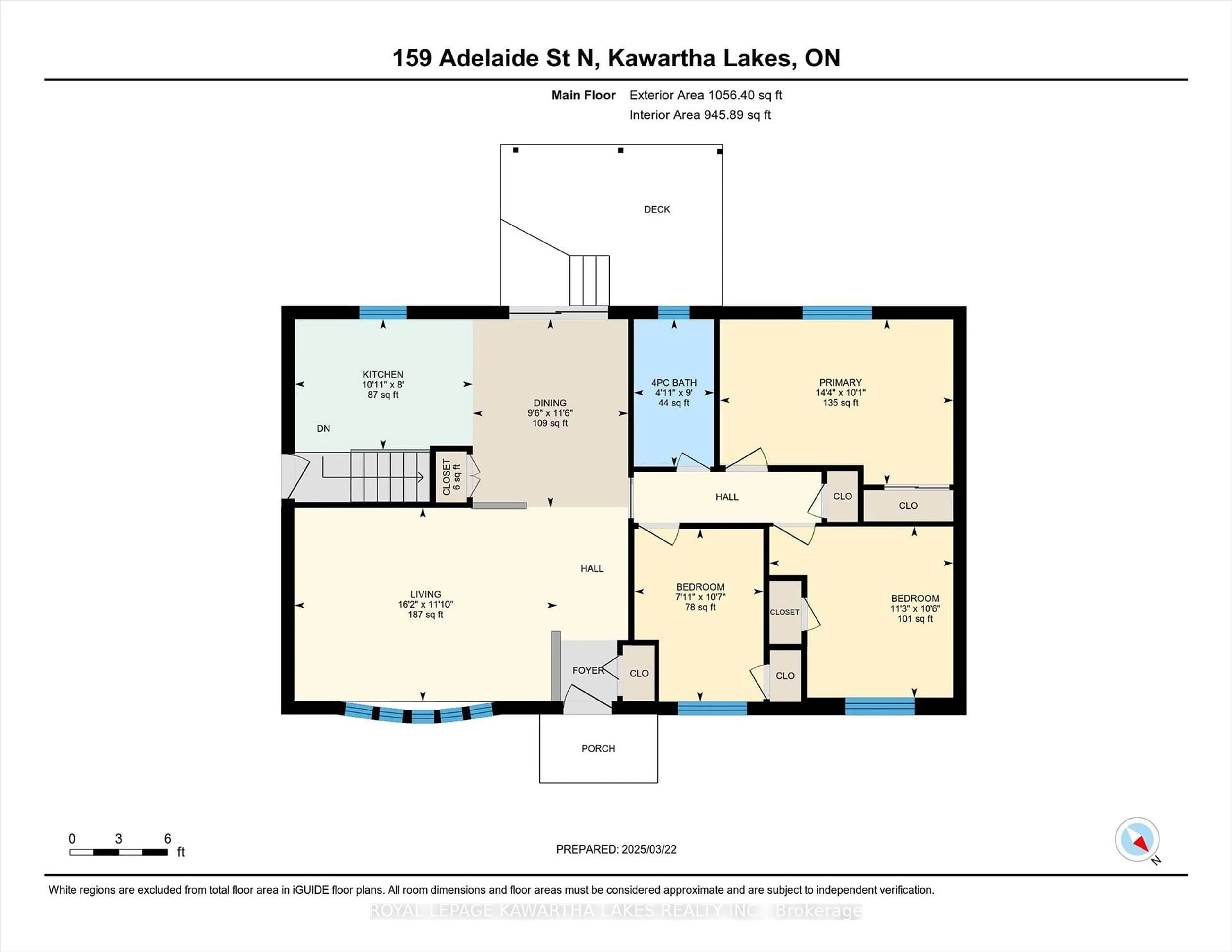 Floor plan for 159 Adelaide St, Kawartha Lakes Ontario K9V 4M5