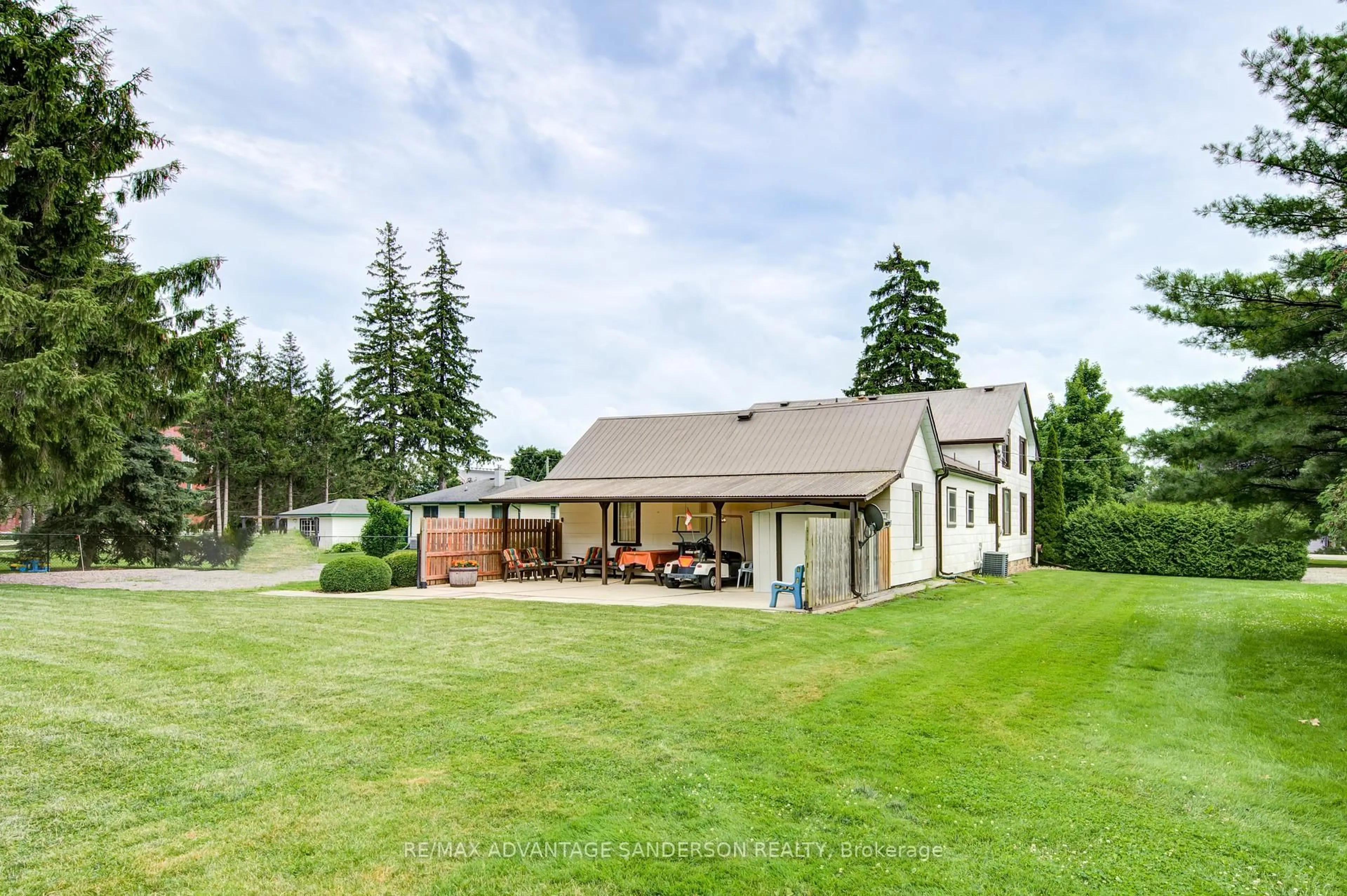 A pic from outside/outdoor area/front of a property/back of a property/a pic from drone, mountain view for 842985 Road 84 Rd, Zorra Ontario N0M 2C0