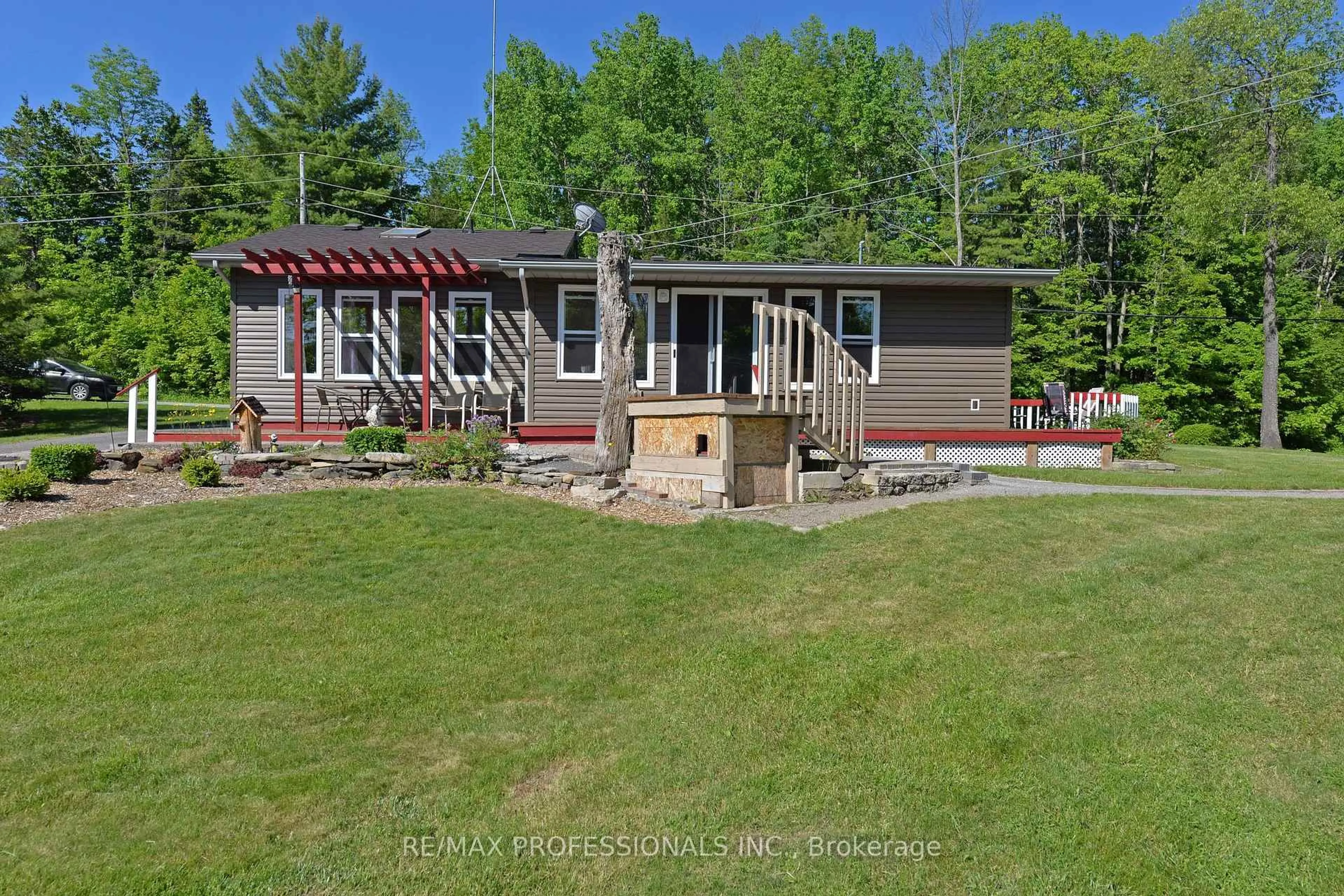 A pic from outside/outdoor area/front of a property/back of a property/a pic from drone, water/lake/river/ocean view for 15 Cedar Hill Rd, Trent Hills Ontario K0K 2M0