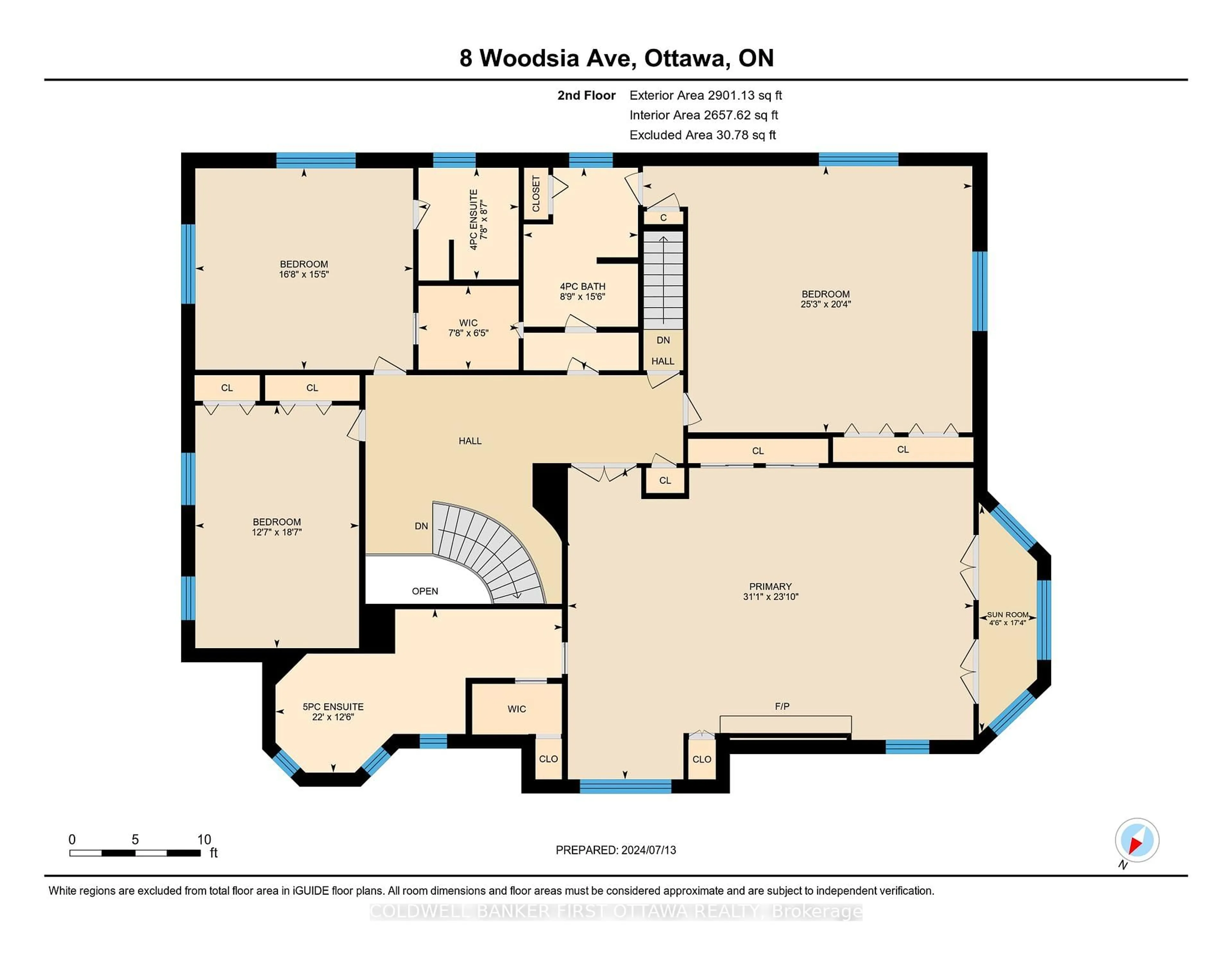 Floor plan for 8 Woodsia Ave, Ottawa Ontario K2R 1A9