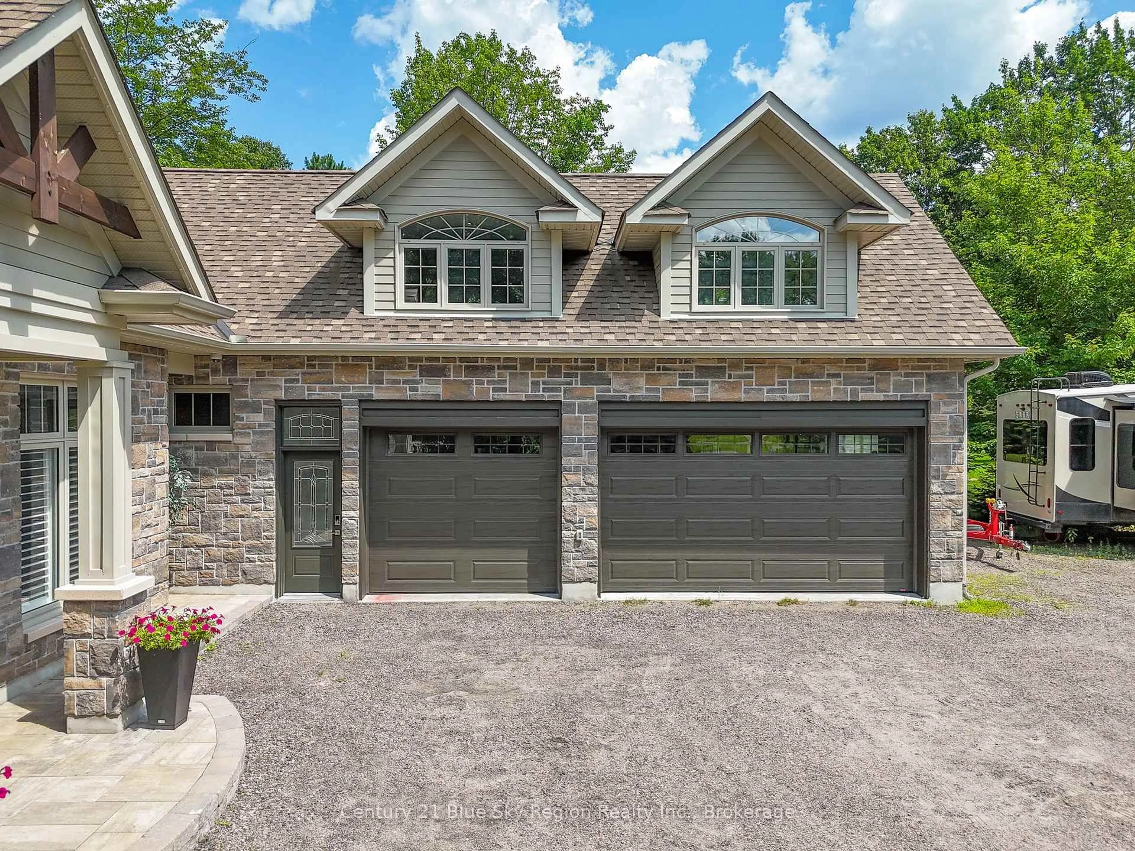 Home with brick exterior material, street for 34 Sunrise Bay Dr, Callander Ontario P0H 1H0