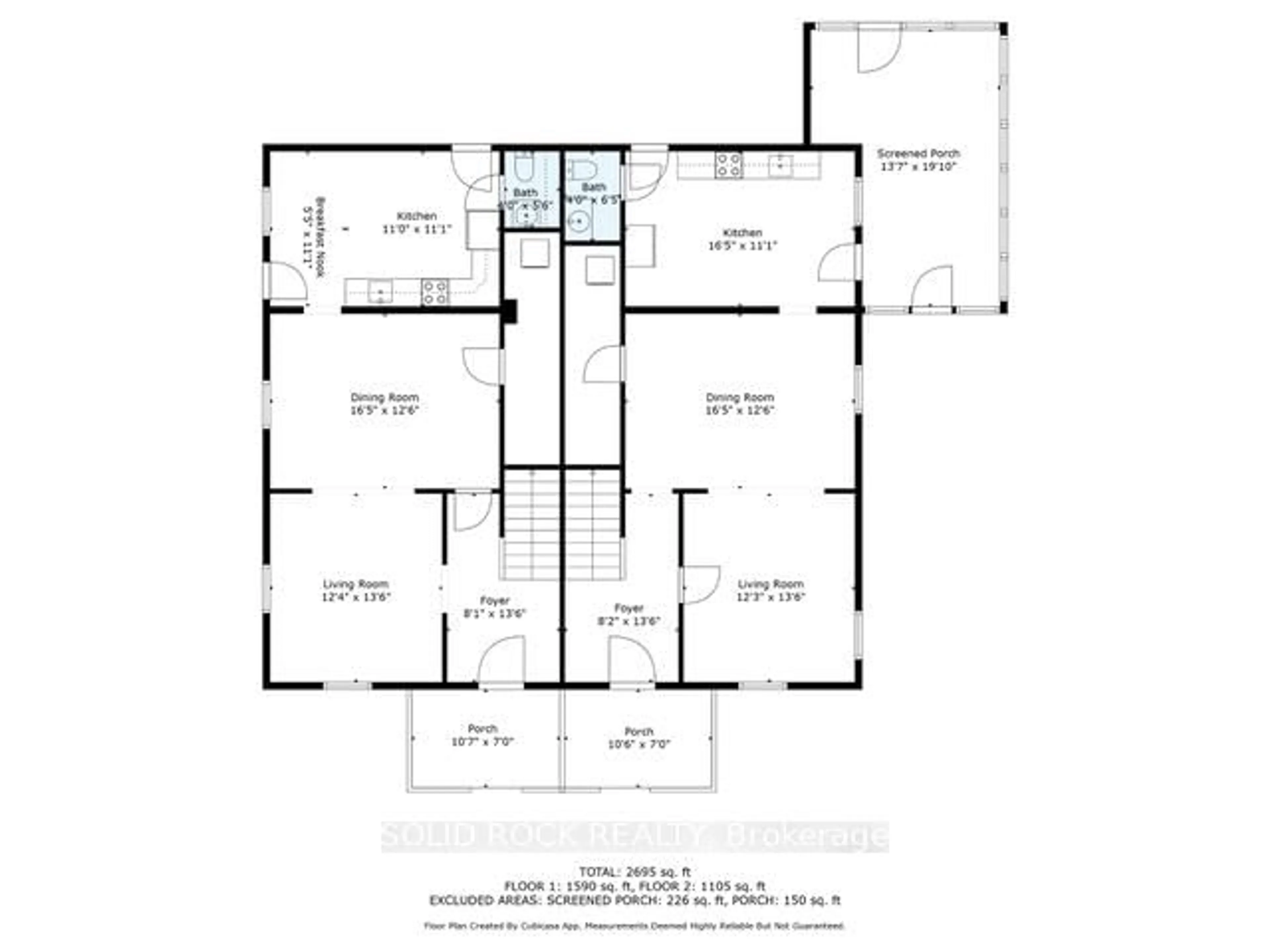 Floor plan for 94 & 96 MOORE St, Carleton Place Ontario K7C 1R6