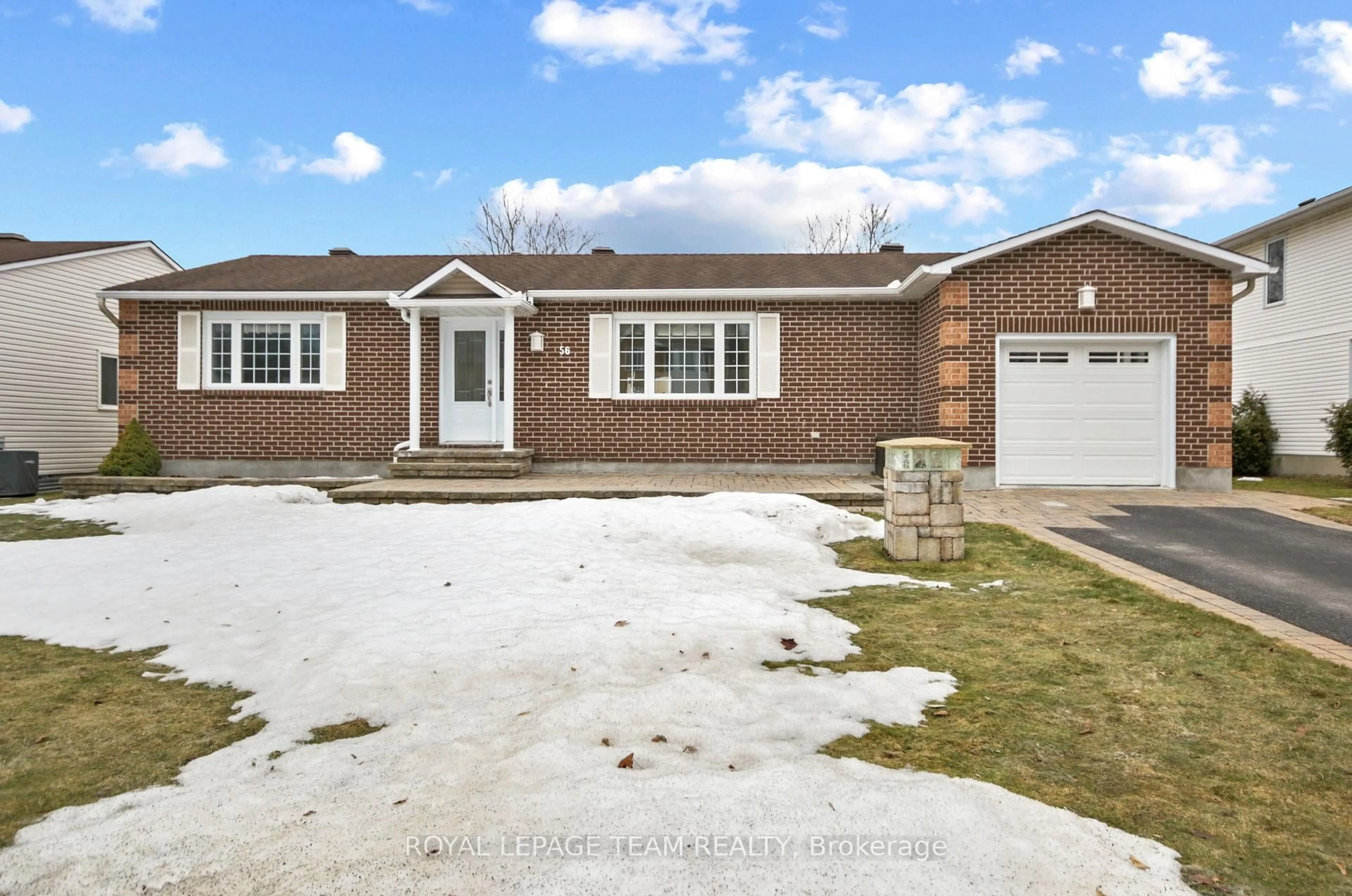 Home with brick exterior material, street for 56 James Lewis Ave, Stittsville Ontario K2S 1K3