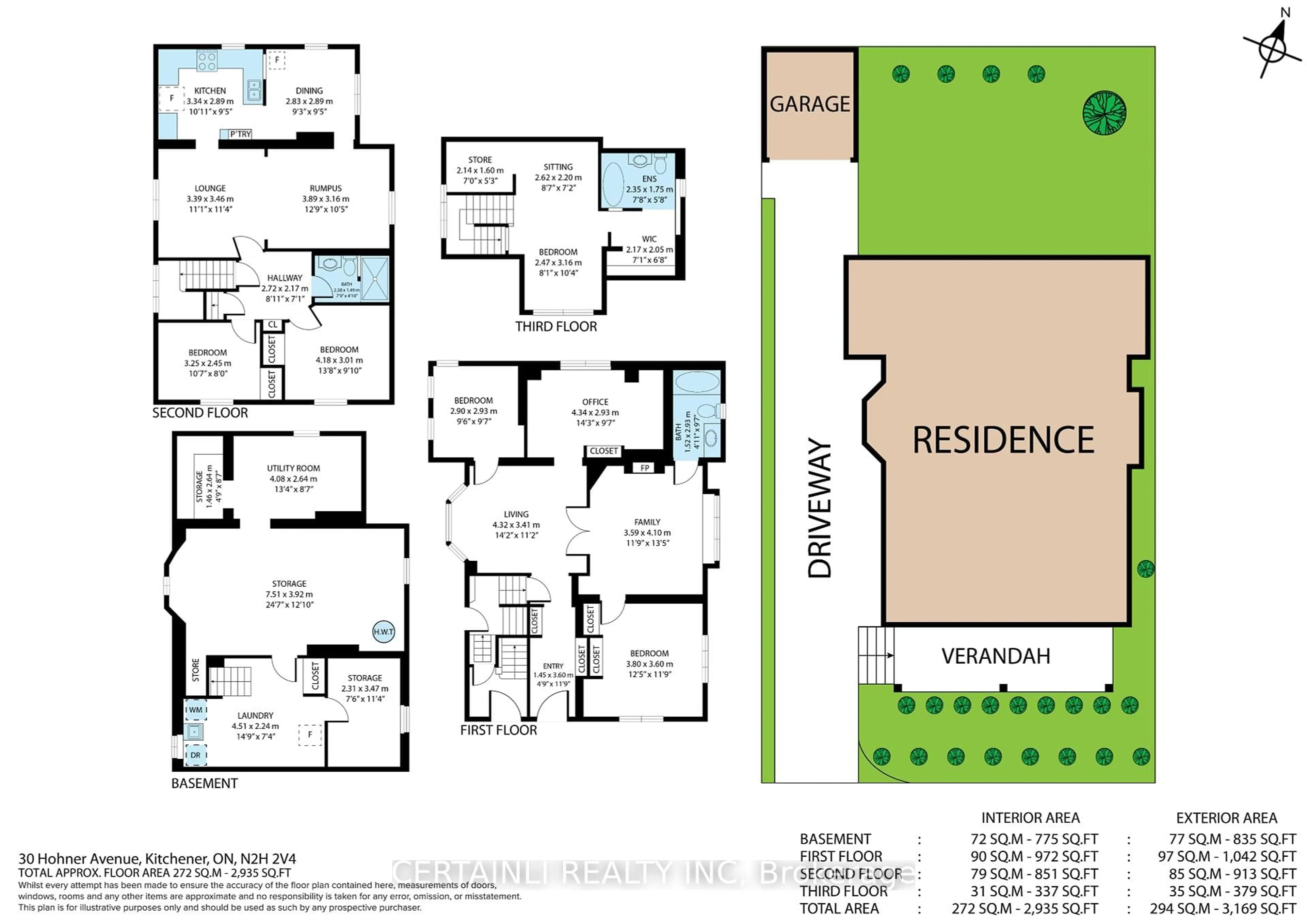 Floor plan for 30 Hohner Ave, Kitchener Ontario N2H 2V4