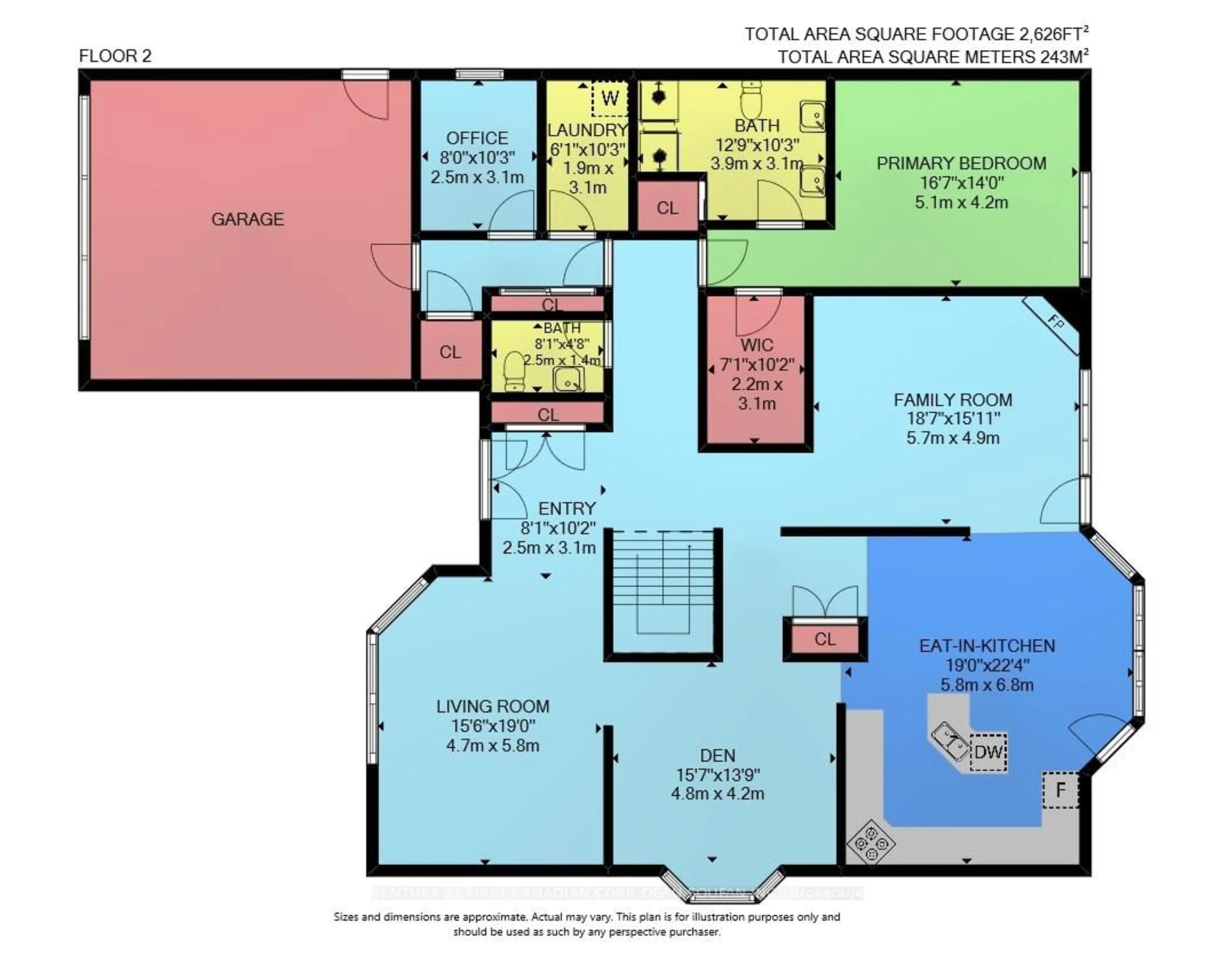 Floor plan for 816 Clearview Cres, London Ontario N6H 4P7