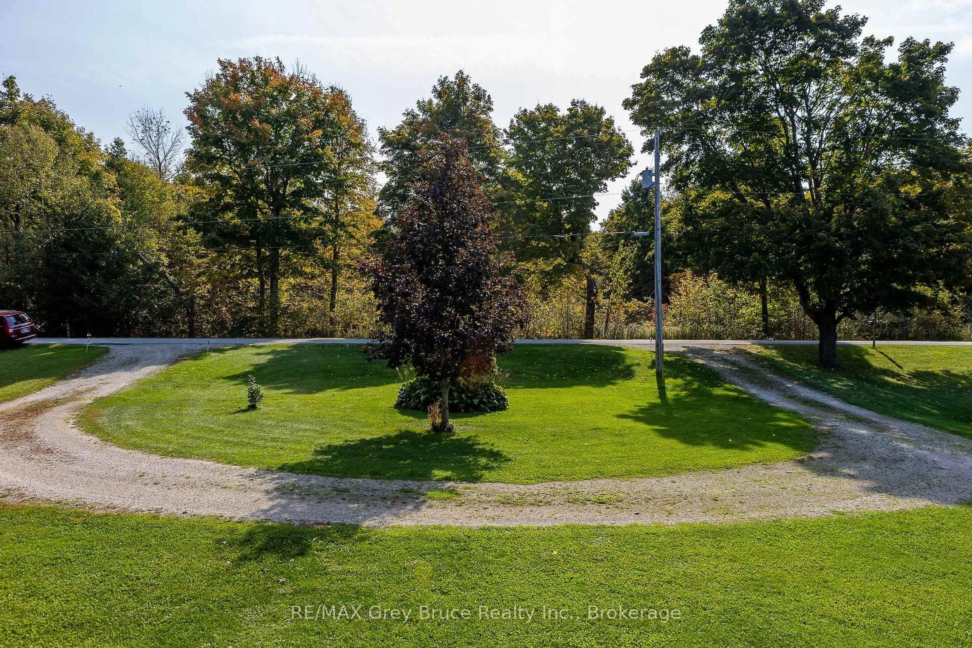 A pic from outside/outdoor area/front of a property/back of a property/a pic from drone, forest/trees view for 362511 Lindenwood Rd, Georgian Bluffs Ontario N0H 2T0