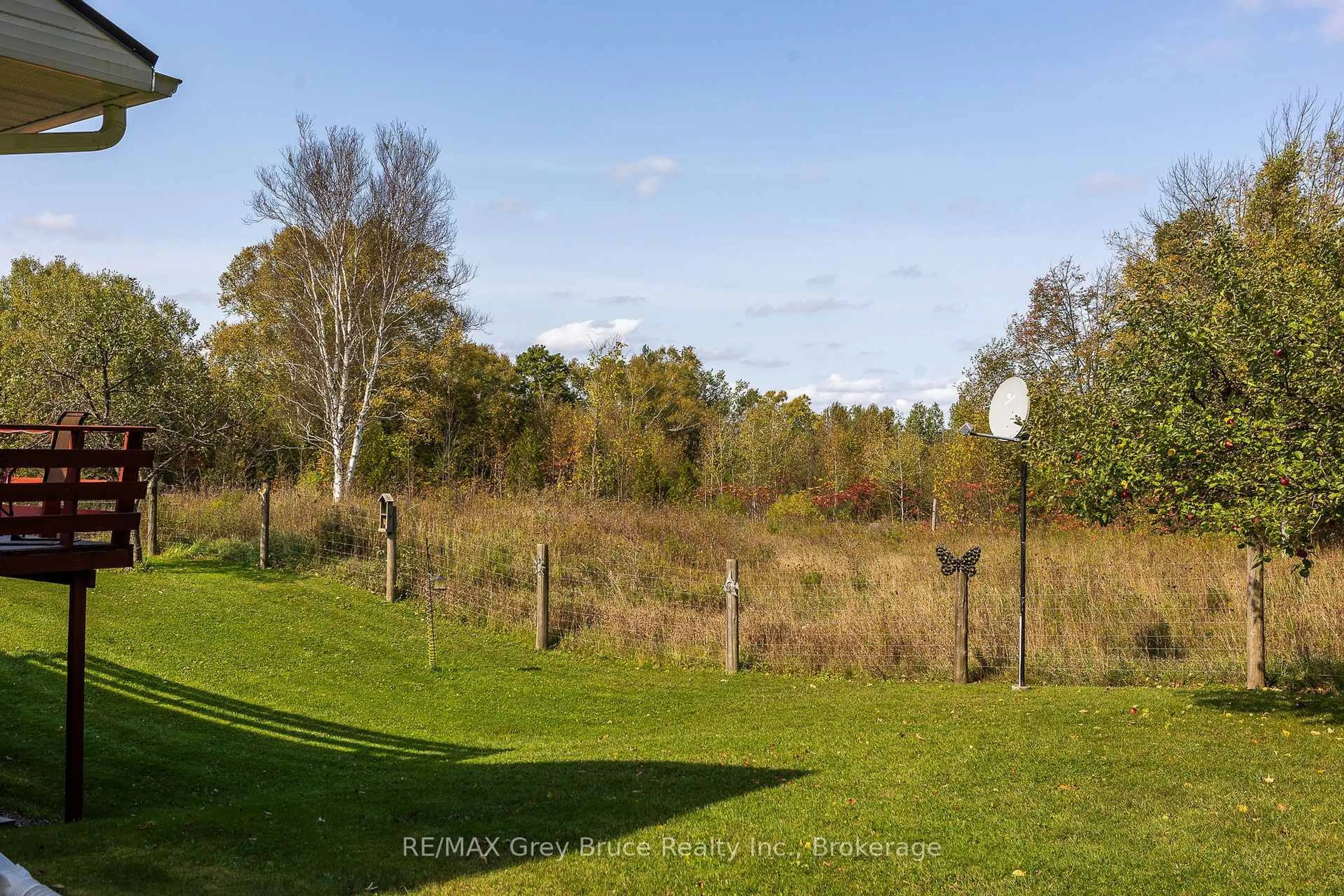 A pic from outside/outdoor area/front of a property/back of a property/a pic from drone, forest/trees view for 362511 Lindenwood Rd, Georgian Bluffs Ontario N0H 2T0