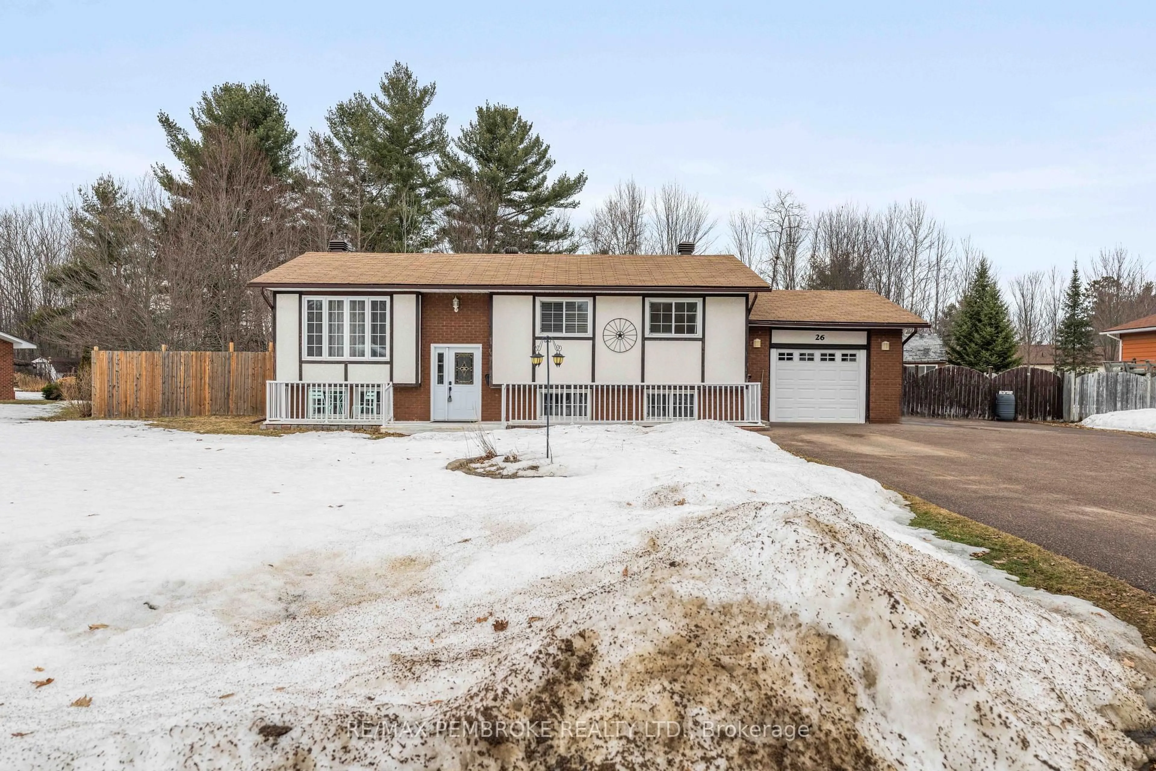 Home with brick exterior material, street for 26 Mueller Cres, Petawawa Ontario K8H 3E9