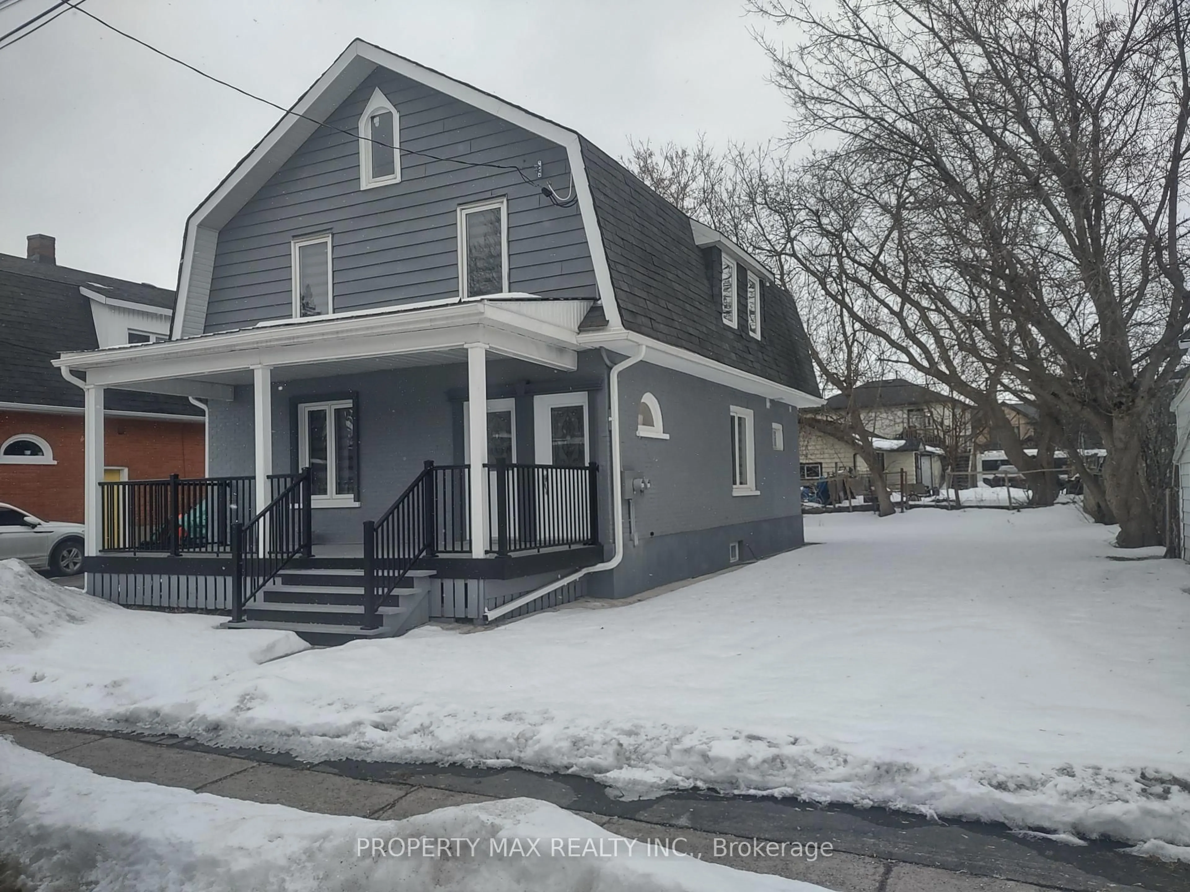 A pic from outside/outdoor area/front of a property/back of a property/a pic from drone, street for 14 Burton St #UNIT 1 & 2, Belleville Ontario K8P 1E6