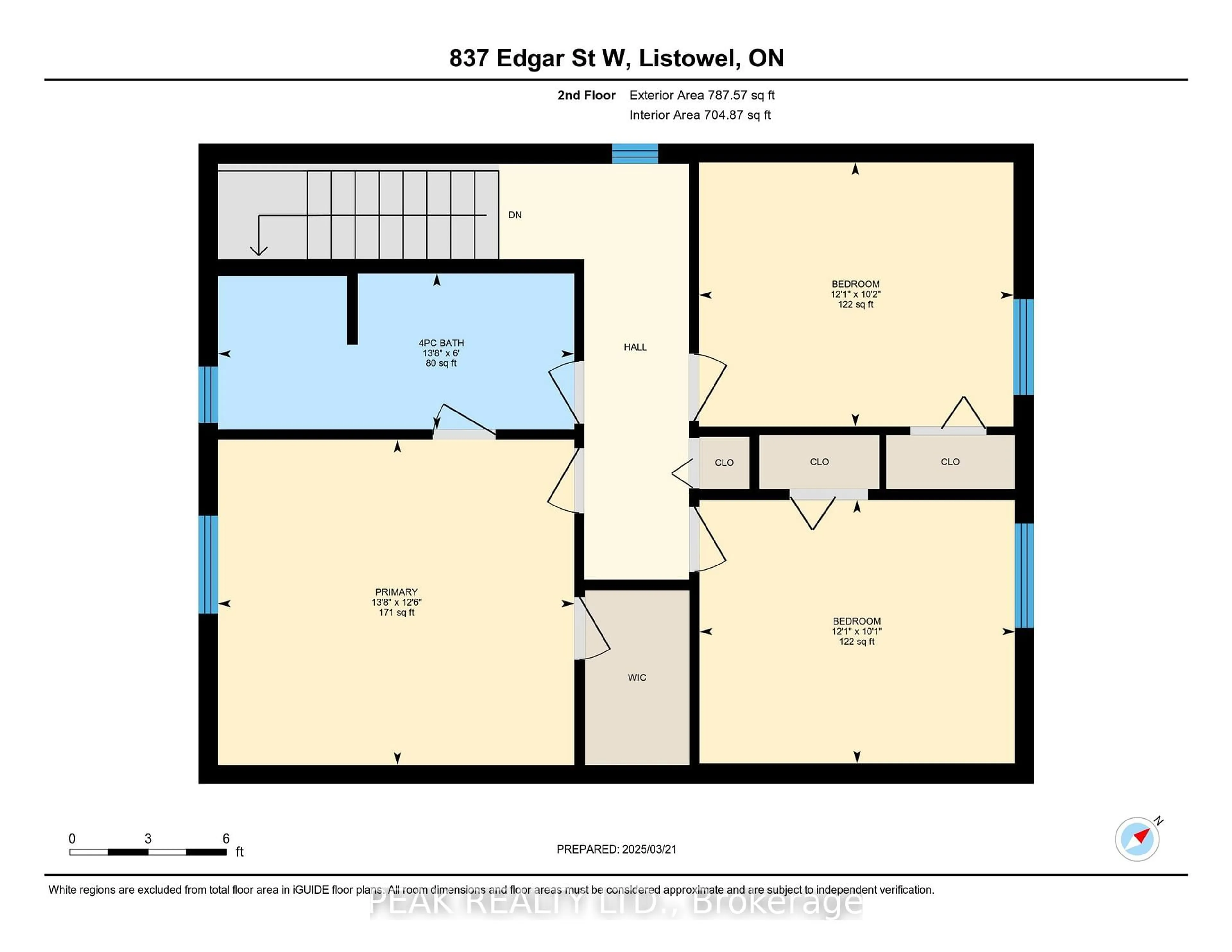 Floor plan for 837 Edgar St, North Perth Ontario N4W 3R3