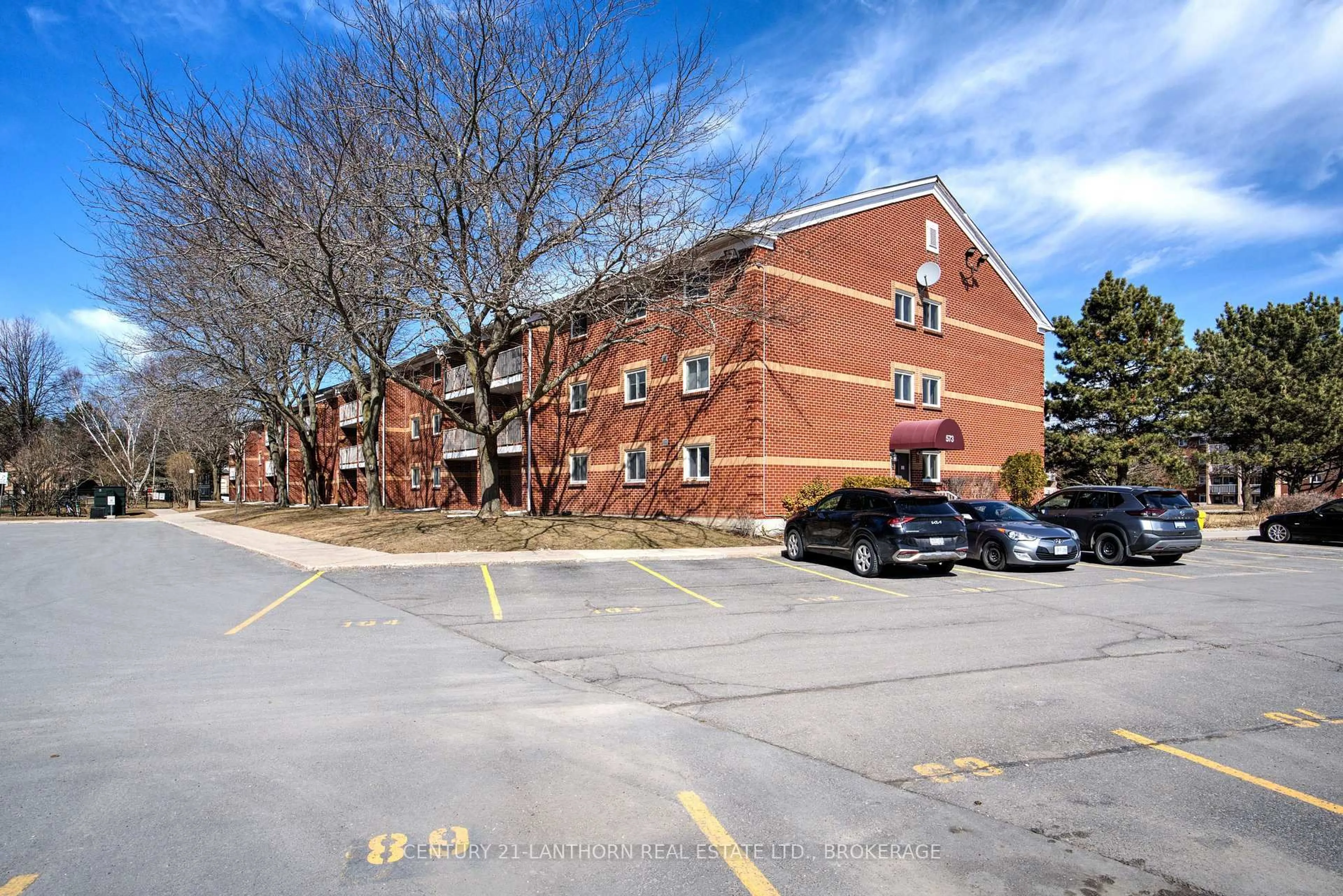 A pic from outside/outdoor area/front of a property/back of a property/a pic from drone, street for 573 Armstrong Rd #307, Kingston Ontario K7M 8J8