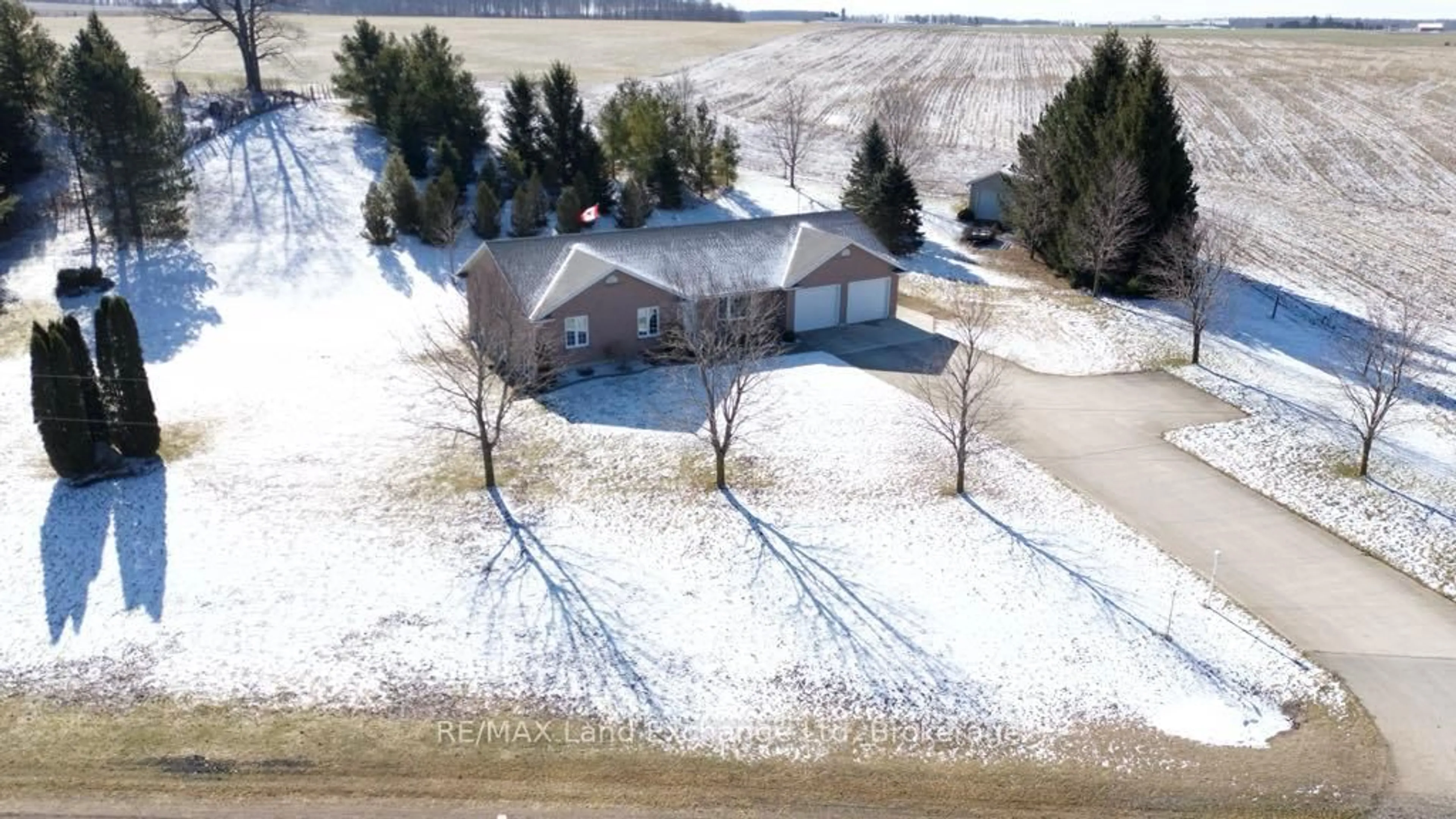 A pic from outside/outdoor area/front of a property/back of a property/a pic from drone, unknown for 881 Bruce Road 6, South Bruce Ontario N0G 2S0
