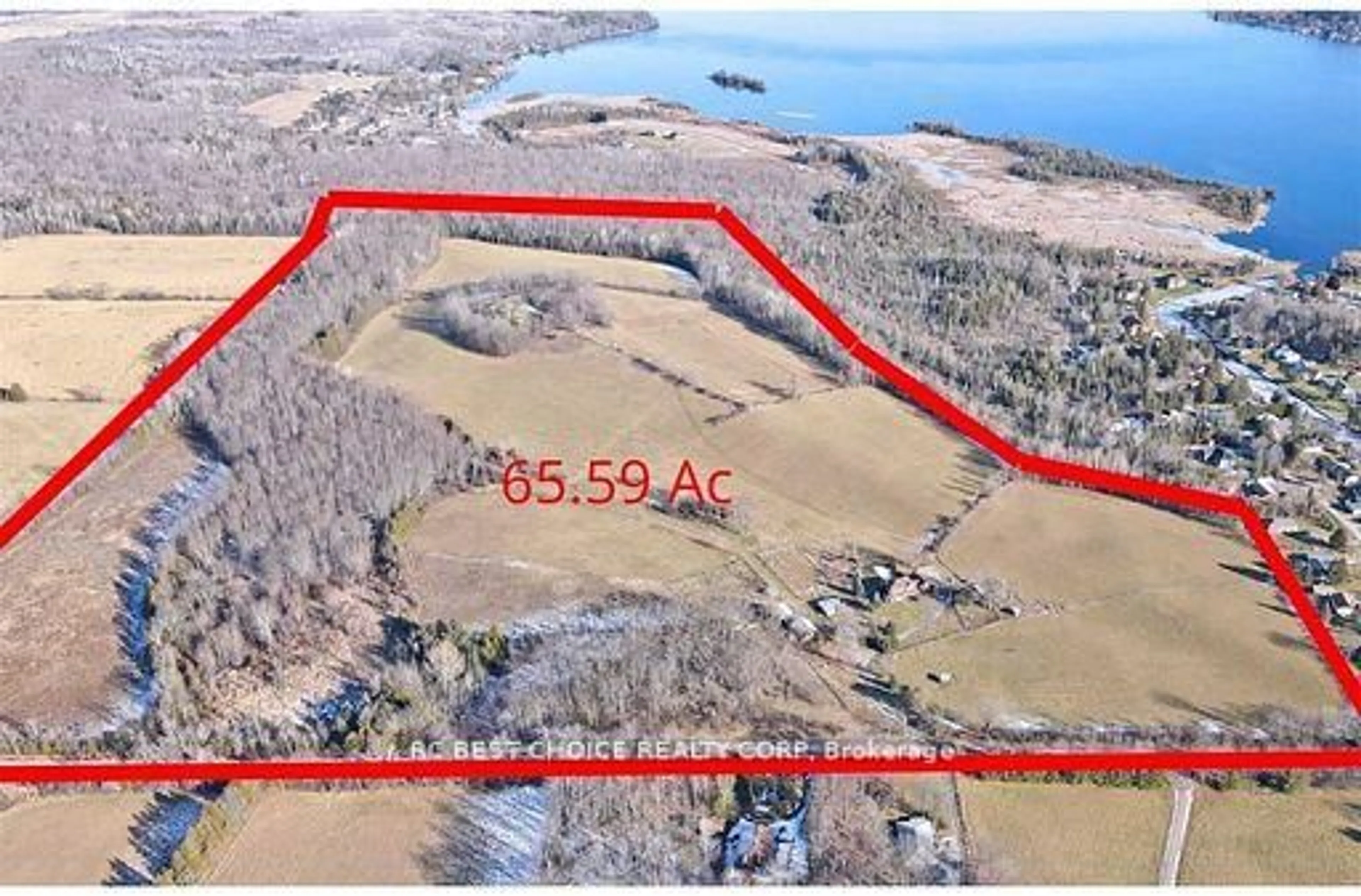 A pic from outside/outdoor area/front of a property/back of a property/a pic from drone, water/lake/river/ocean view for 571 Hickory Beach Rd, Kawartha Lakes Ontario K0M 1N0