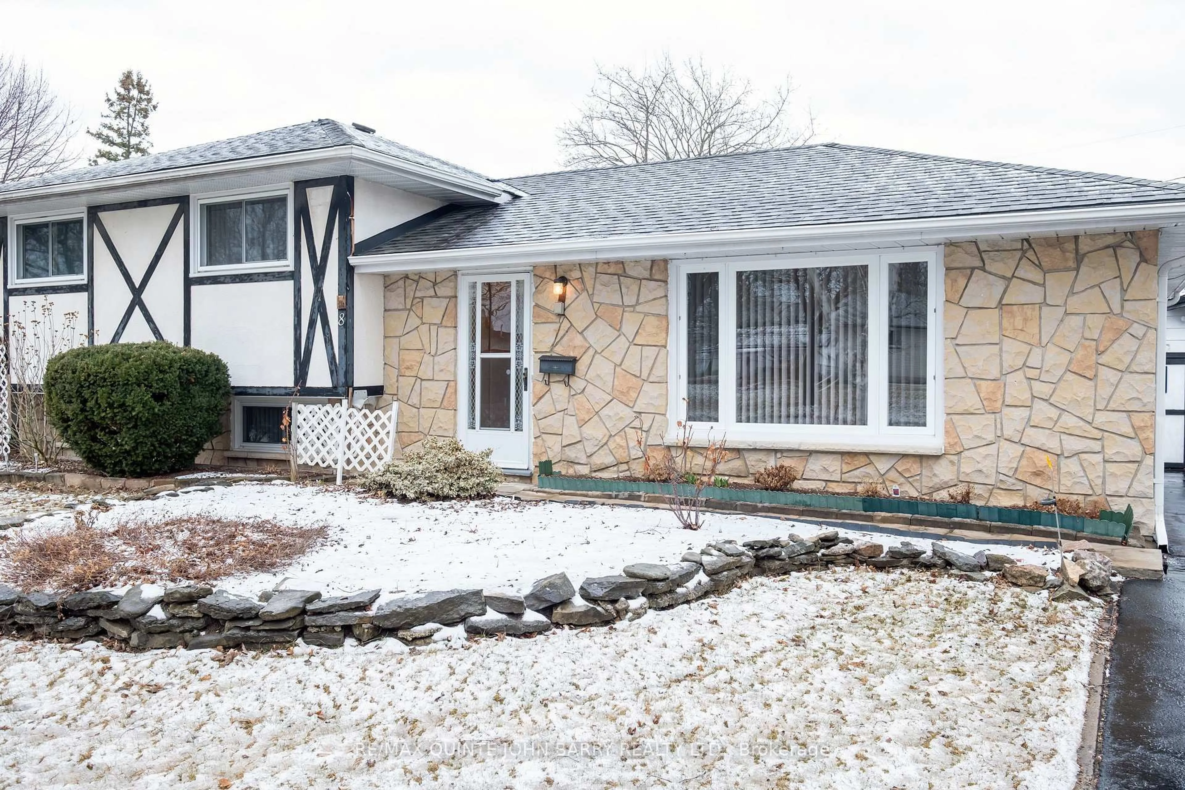 Home with brick exterior material, street for 8 North Elm Dr, Quinte West Ontario K8V 2A1