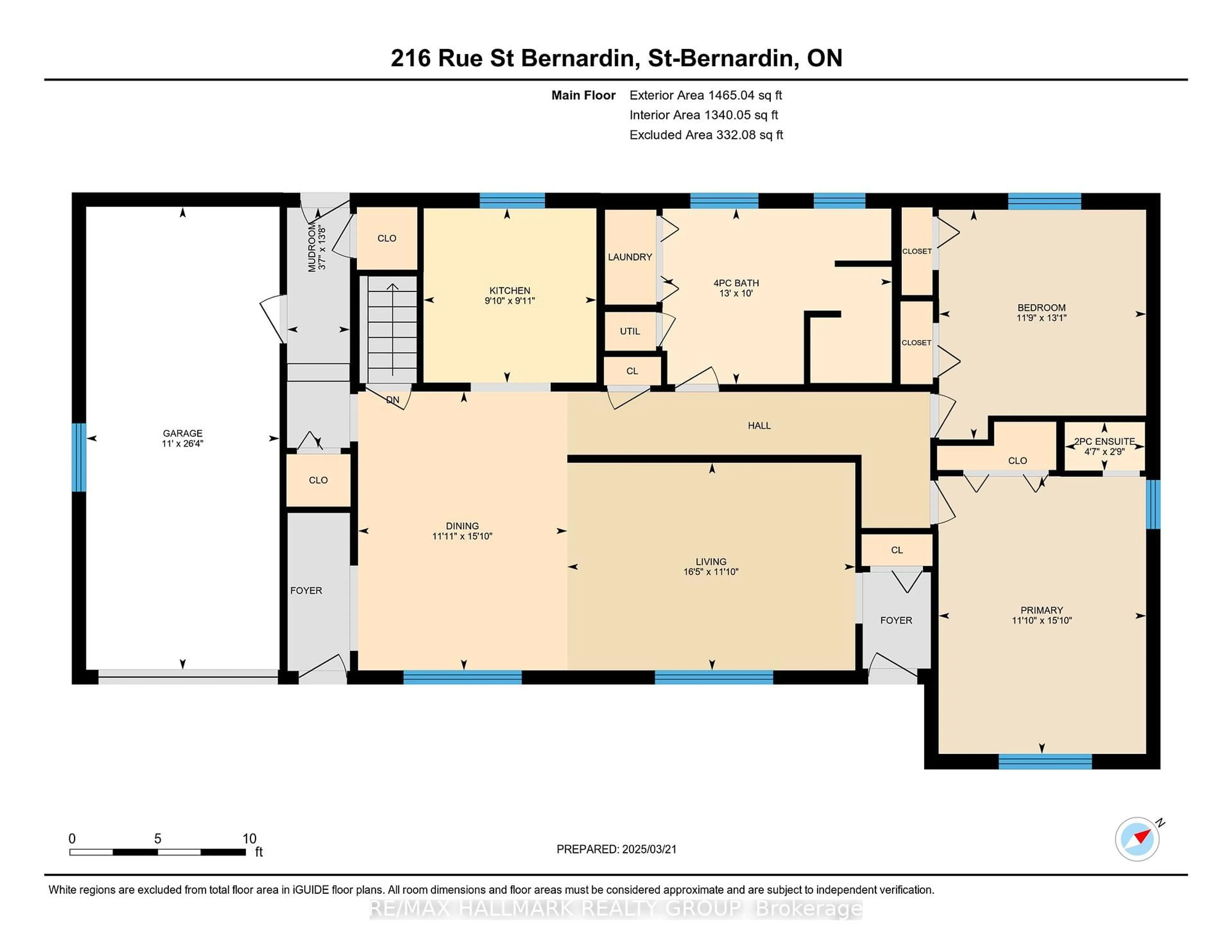 Floor plan for 216 St Bernardin St, The Nation Ontario K0B 1N0