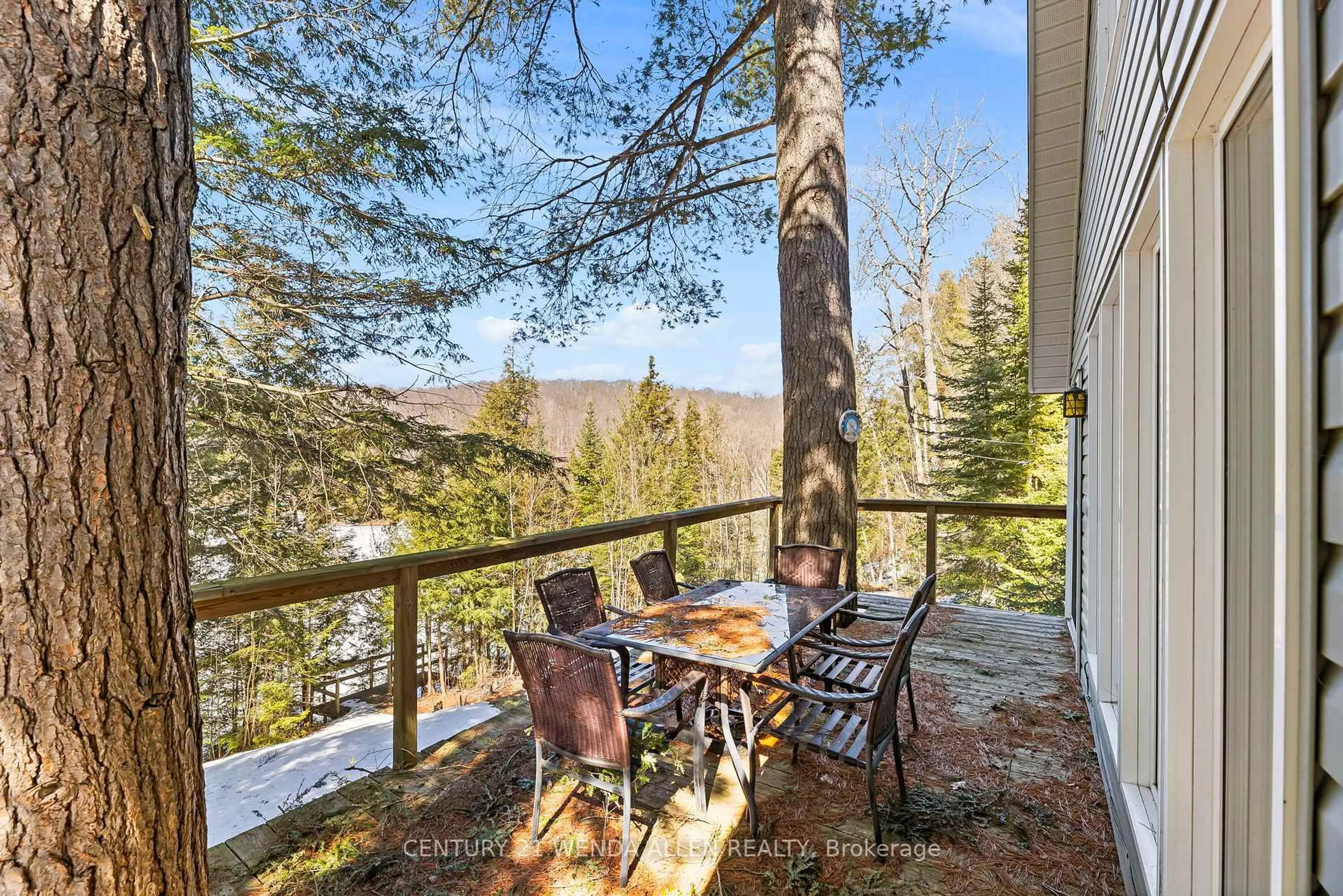 Patio, forest/trees view for 34C Bentley Lake Pl, Bancroft Ontario K0L 1C0