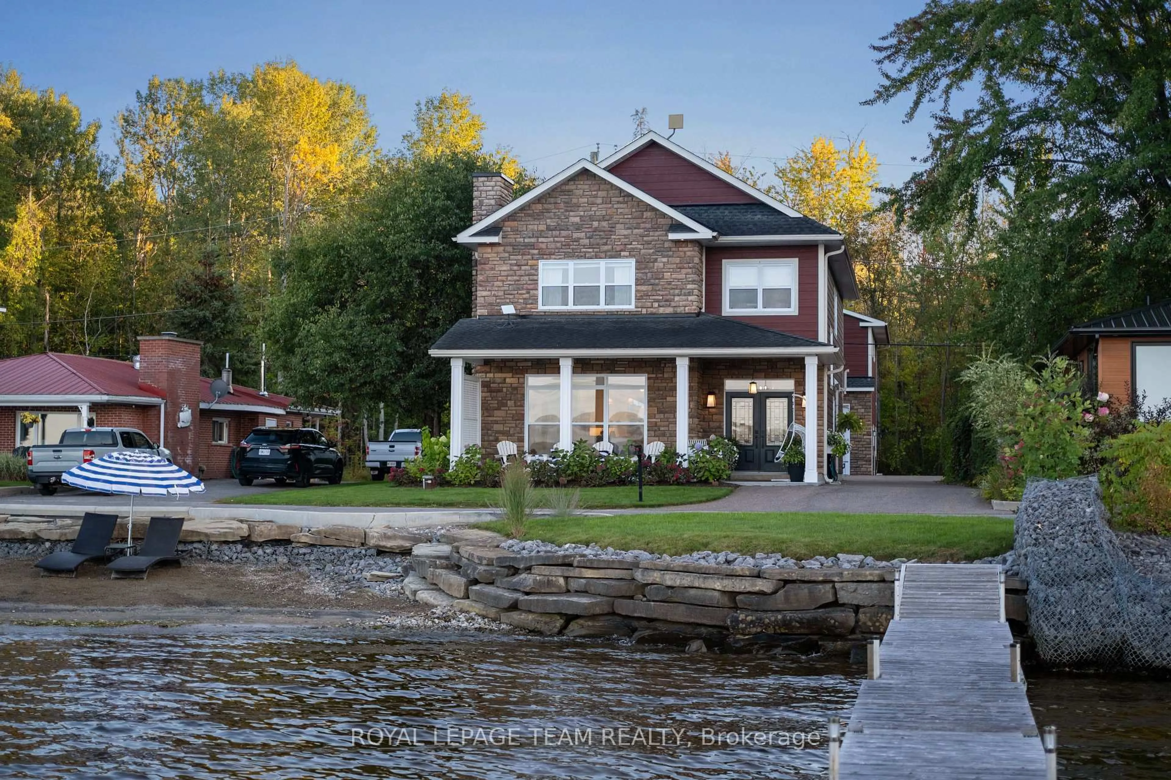 Home with brick exterior material, water/lake/river/ocean view for 835 Archibald St, Braeside Ontario K0A 1G0