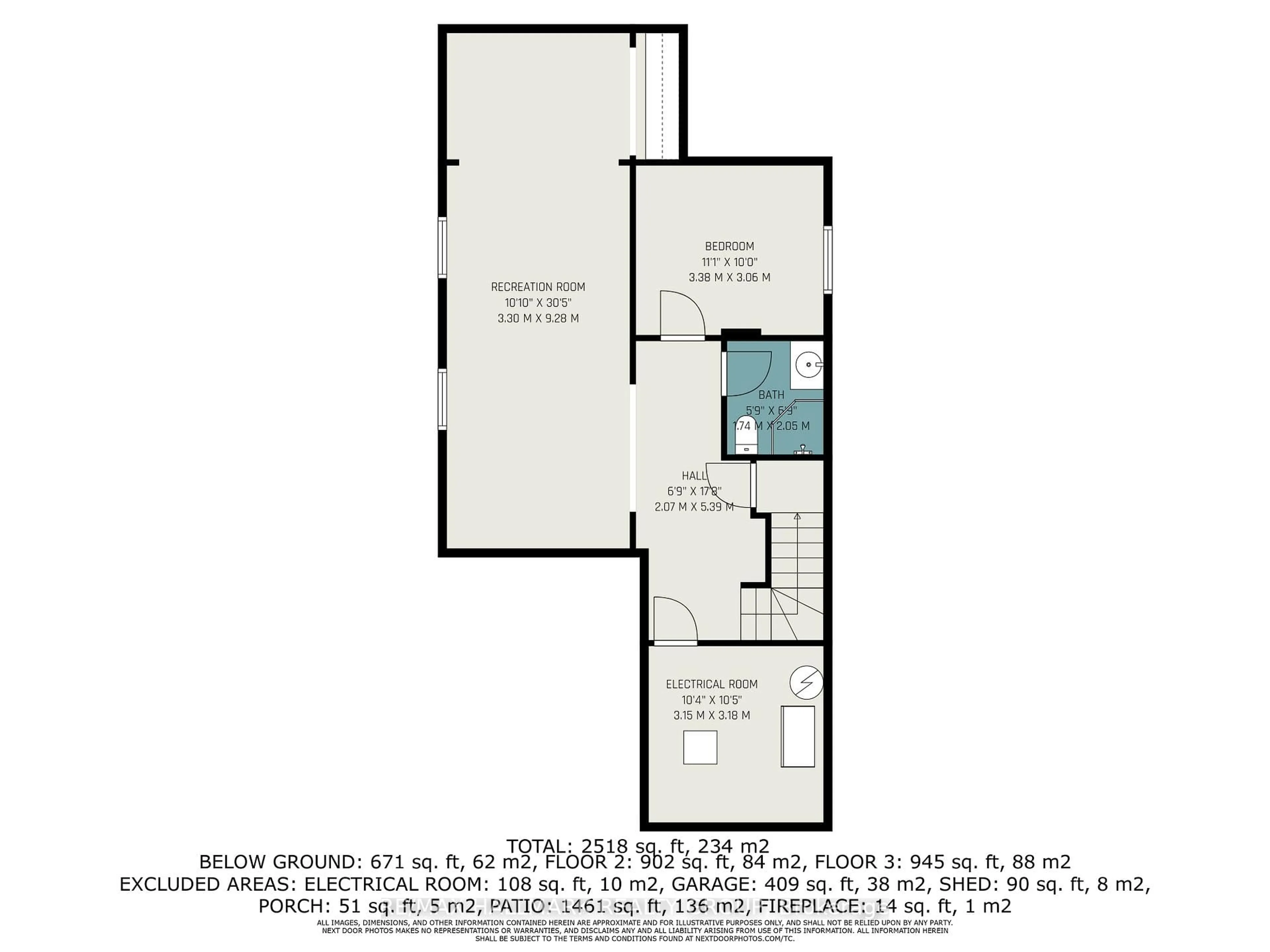 Floor plan for 220 Celtic Ridge Cres, Ottawa Ontario K2W 0C1