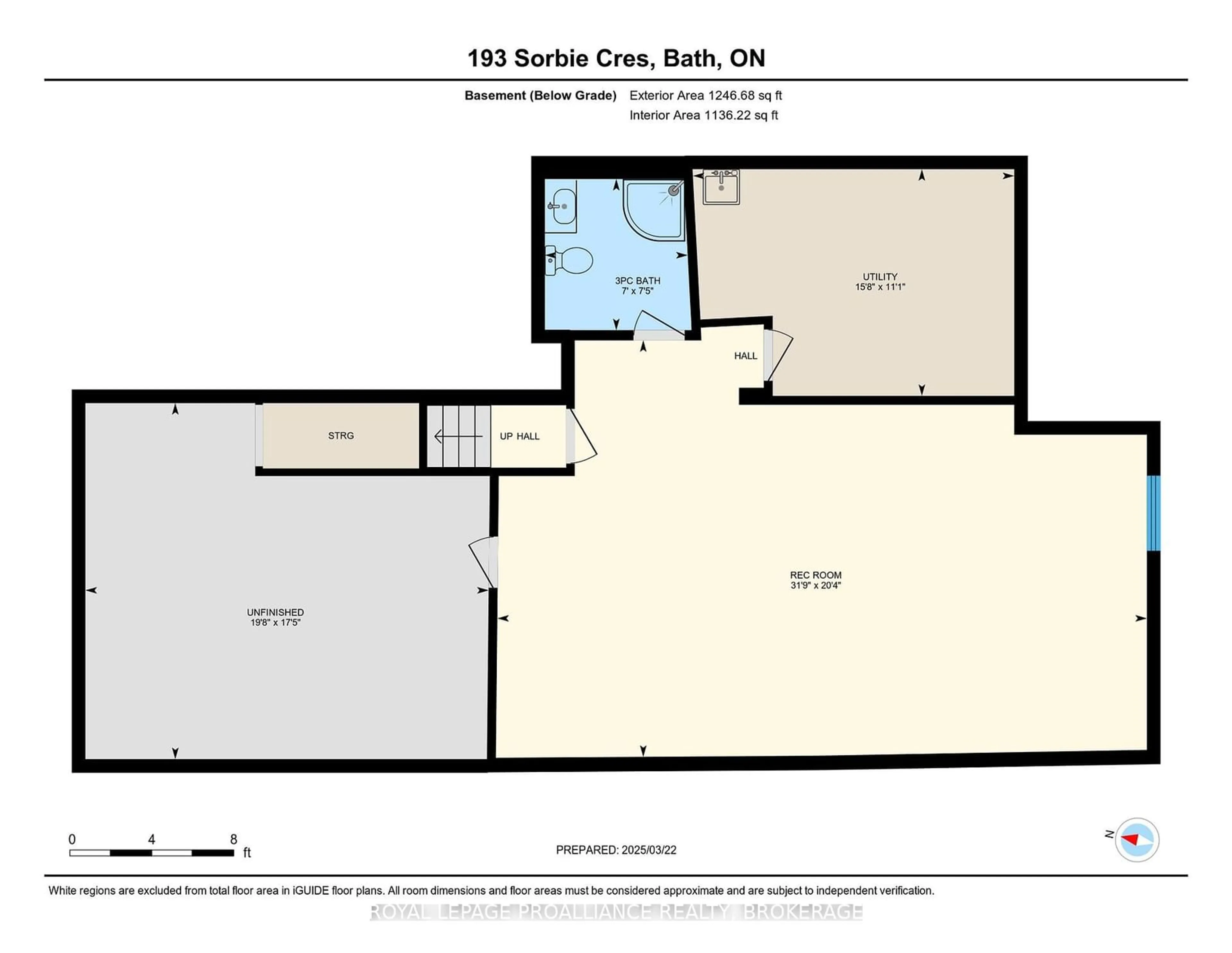 Floor plan for 193 Sorbie Cres, Loyalist Ontario K7N 0B8