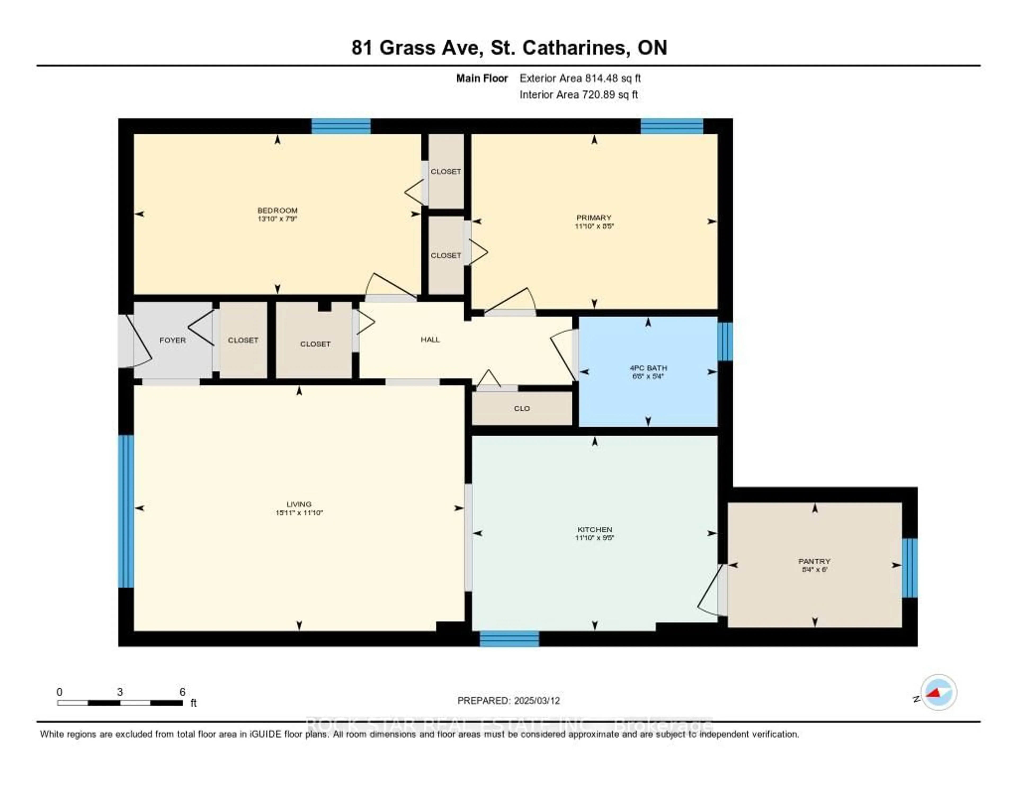 Floor plan for 81 Grass Ave, St. Catharines Ontario L2R 1T2