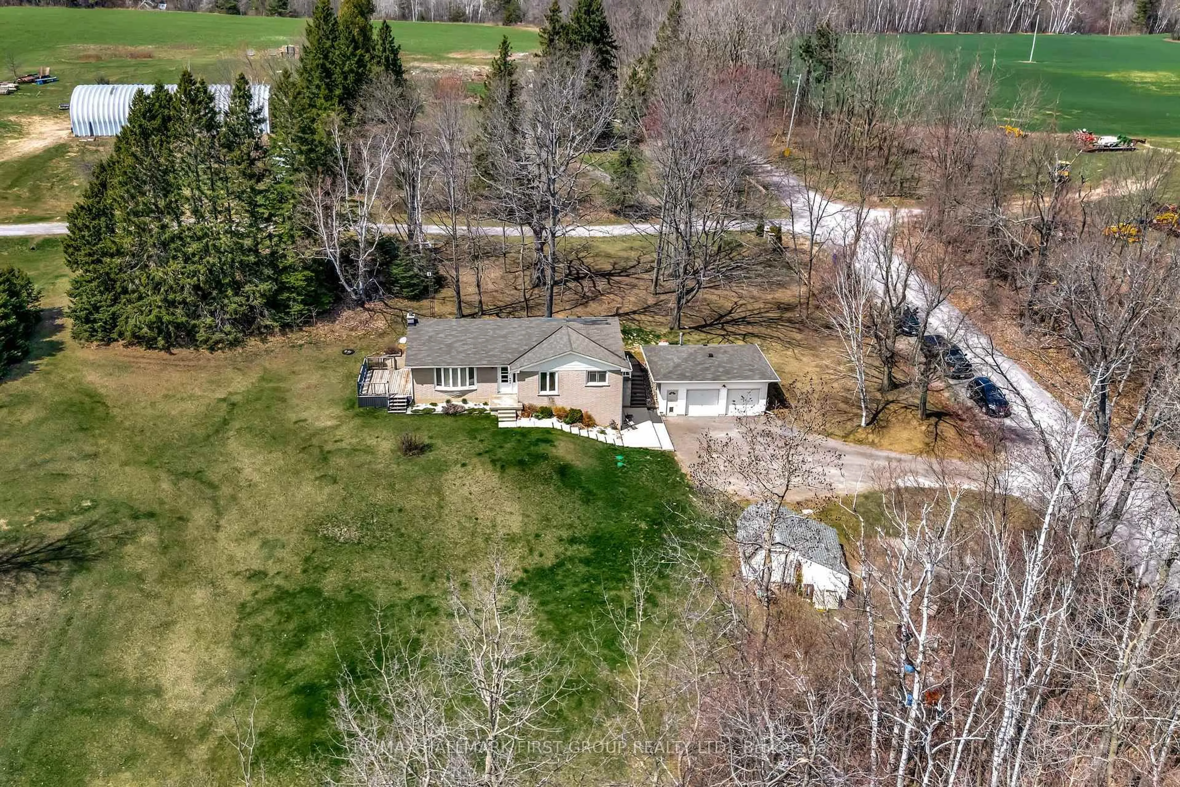 A pic from outside/outdoor area/front of a property/back of a property/a pic from drone, unknown for 3798 Hickerson Rd, Hamilton Township Ontario K0K 1C0