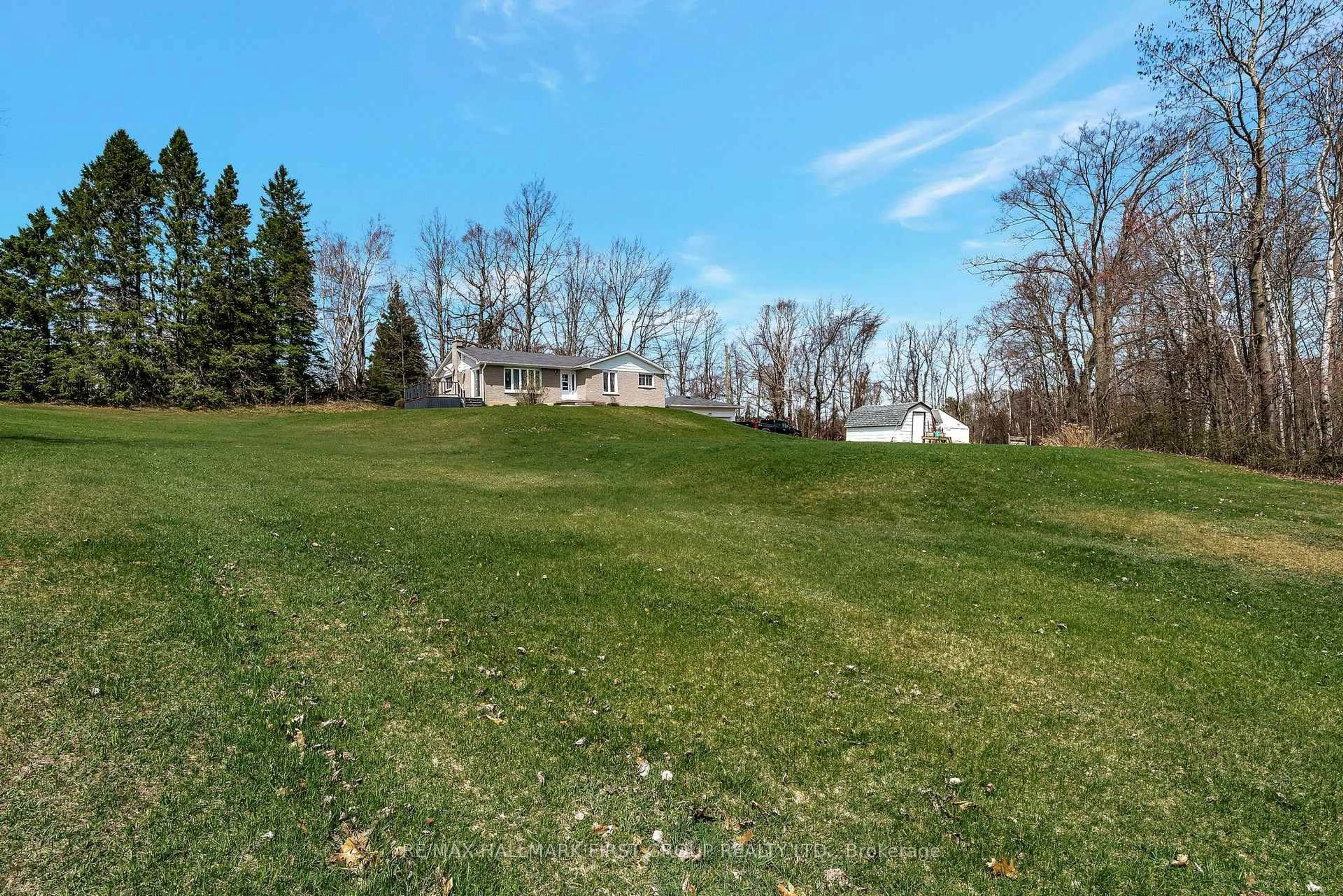 A pic from outside/outdoor area/front of a property/back of a property/a pic from drone, unknown for 3798 Hickerson Rd, Hamilton Township Ontario K0K 1C0