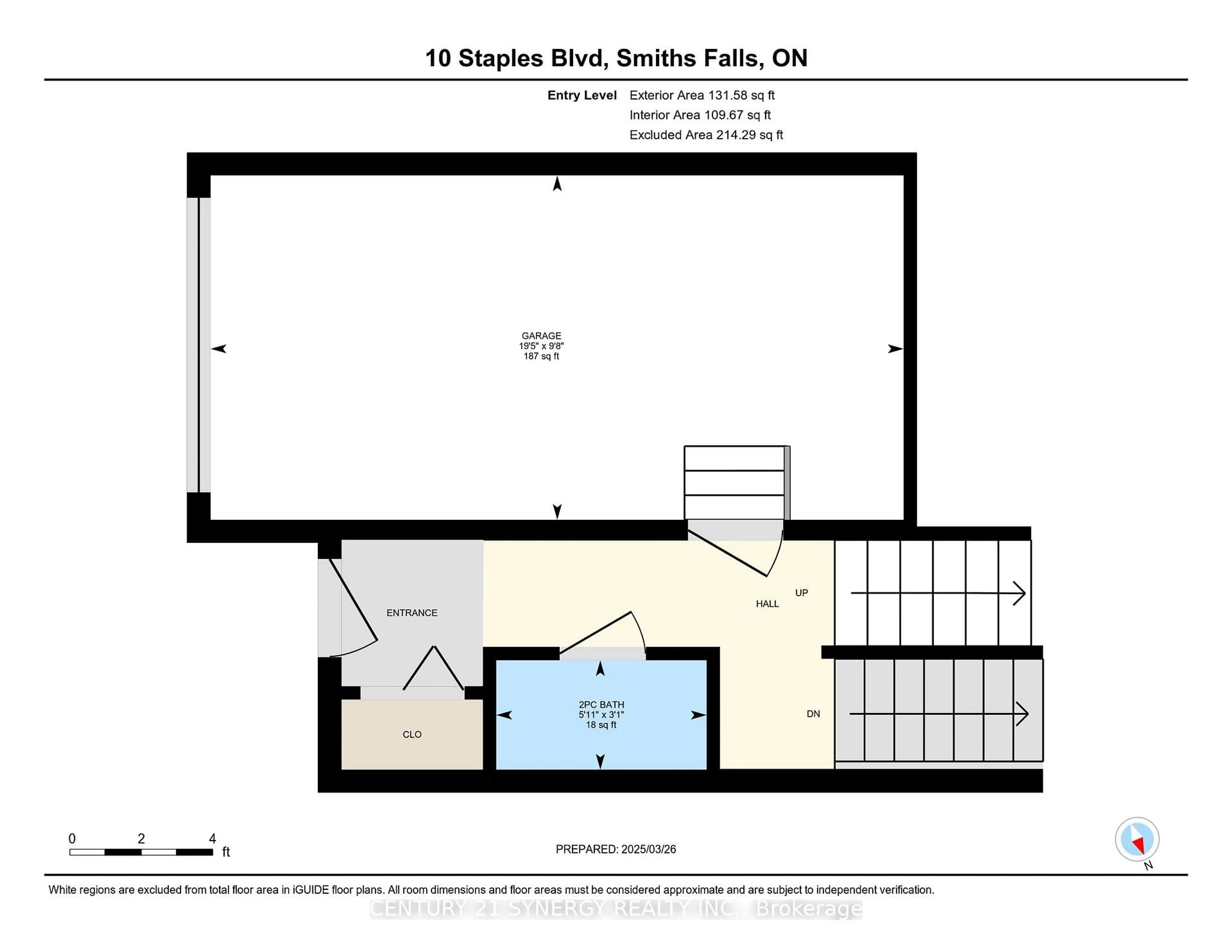 Floor plan for 10 Staples Blvd, Smiths Falls Ontario K7A 0B6