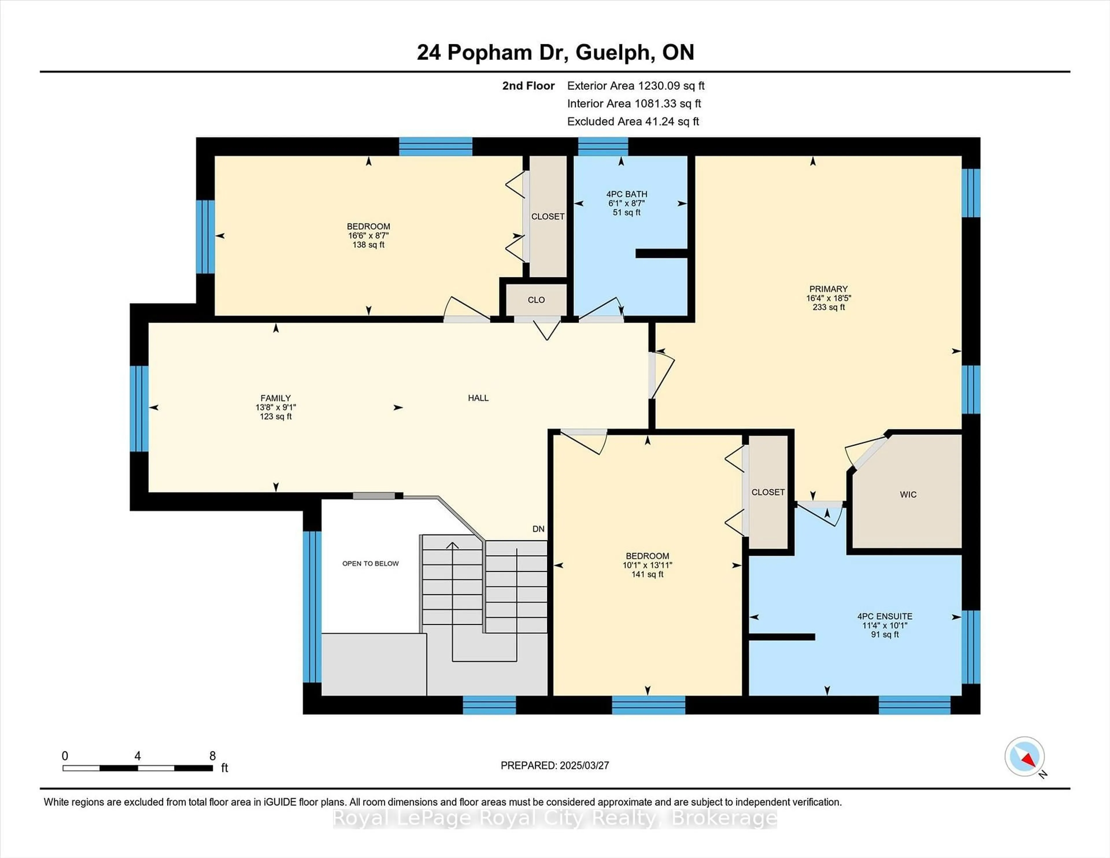 Floor plan for 24 Popham Dr, Guelph Ontario N1E 0B8