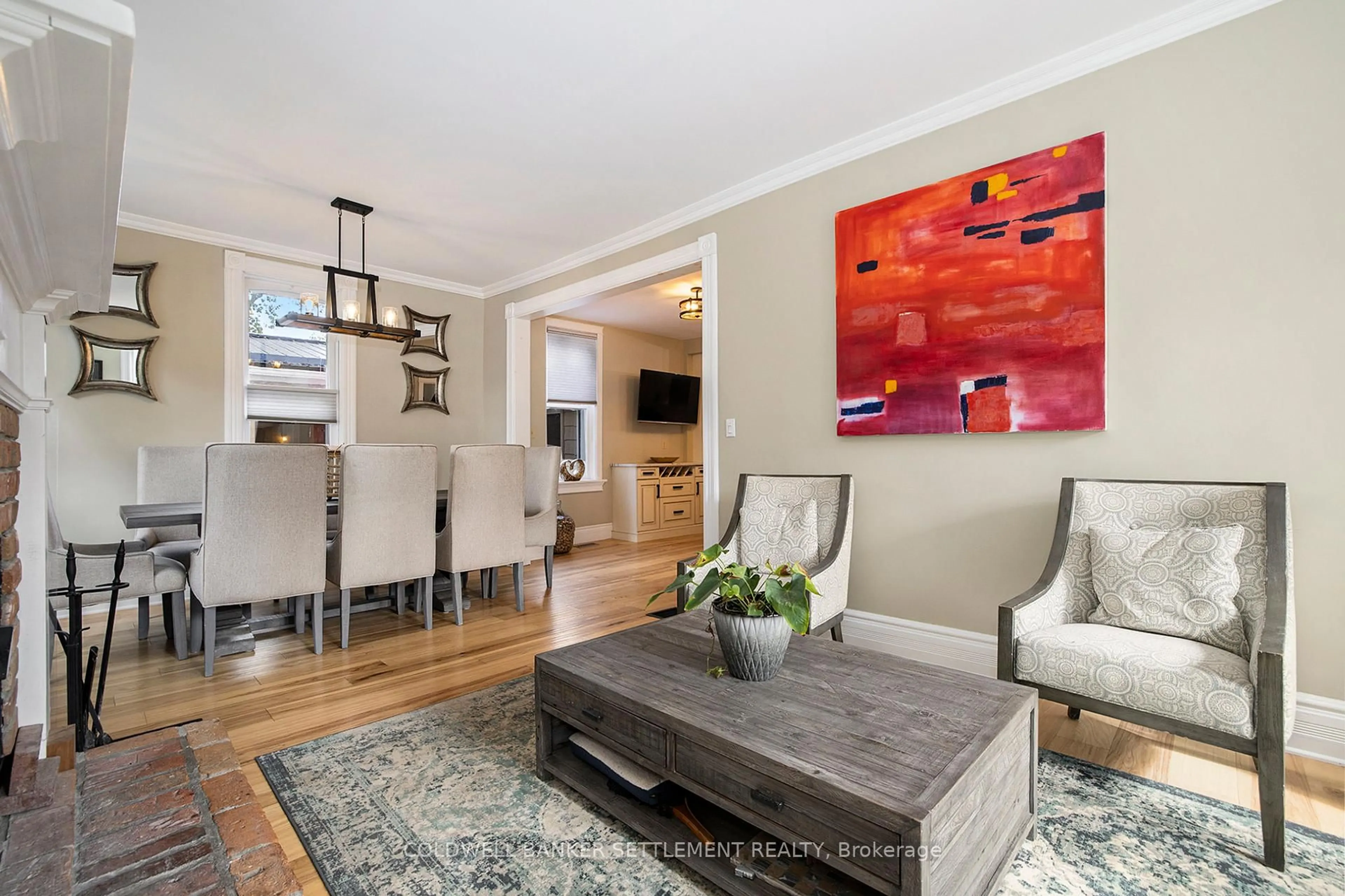 Living room with furniture, wood/laminate floor for 6 Spring St, Westport Ontario K0G 1X0