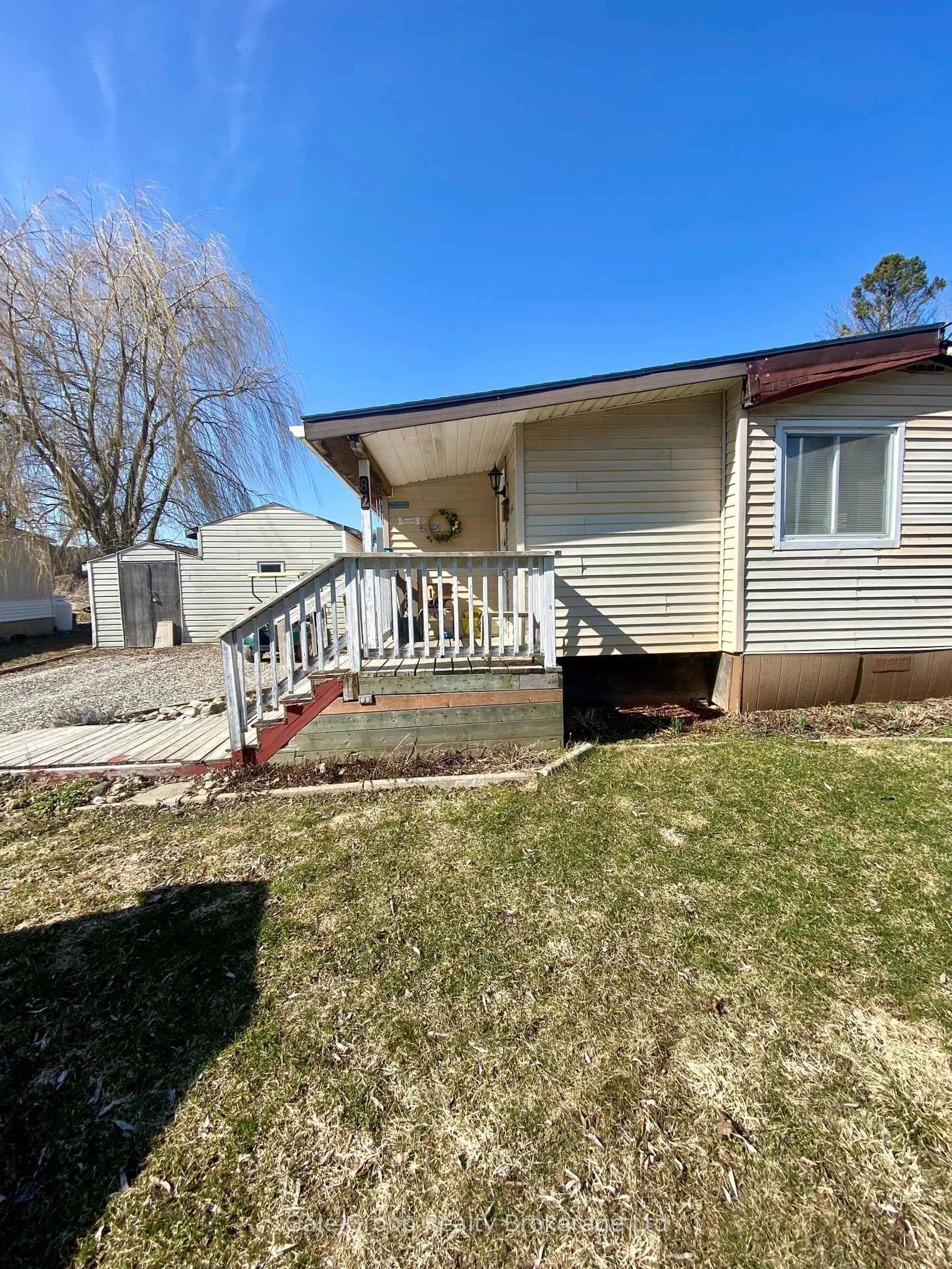 Home with vinyl exterior material, street for 495856 10th Line #Unit 82, East Zorra-Tavistock Ontario N4S 7V7