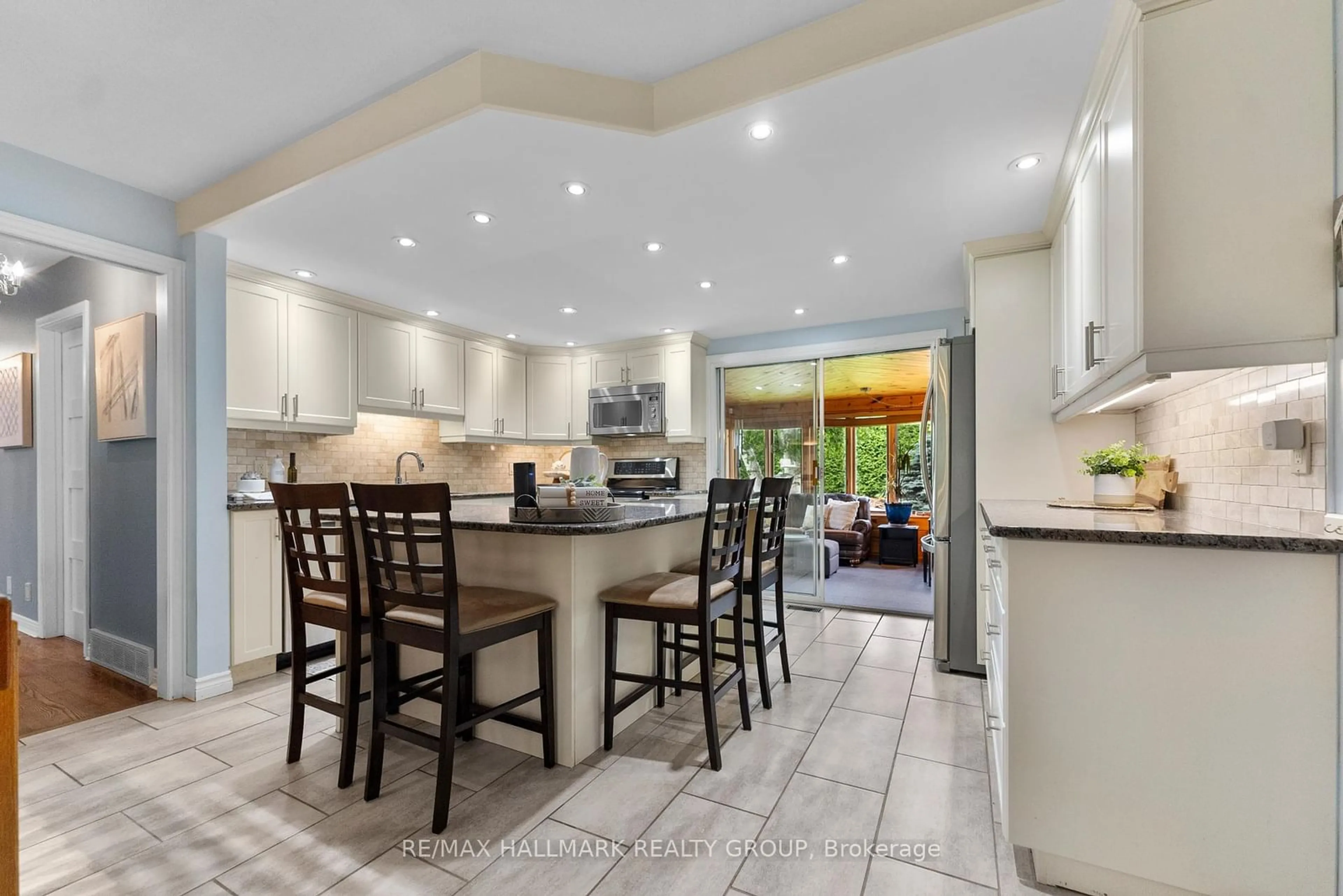 Open concept kitchen, ceramic/tile floor for 2482 Page Rd, Ottawa Ontario K1W 1H2