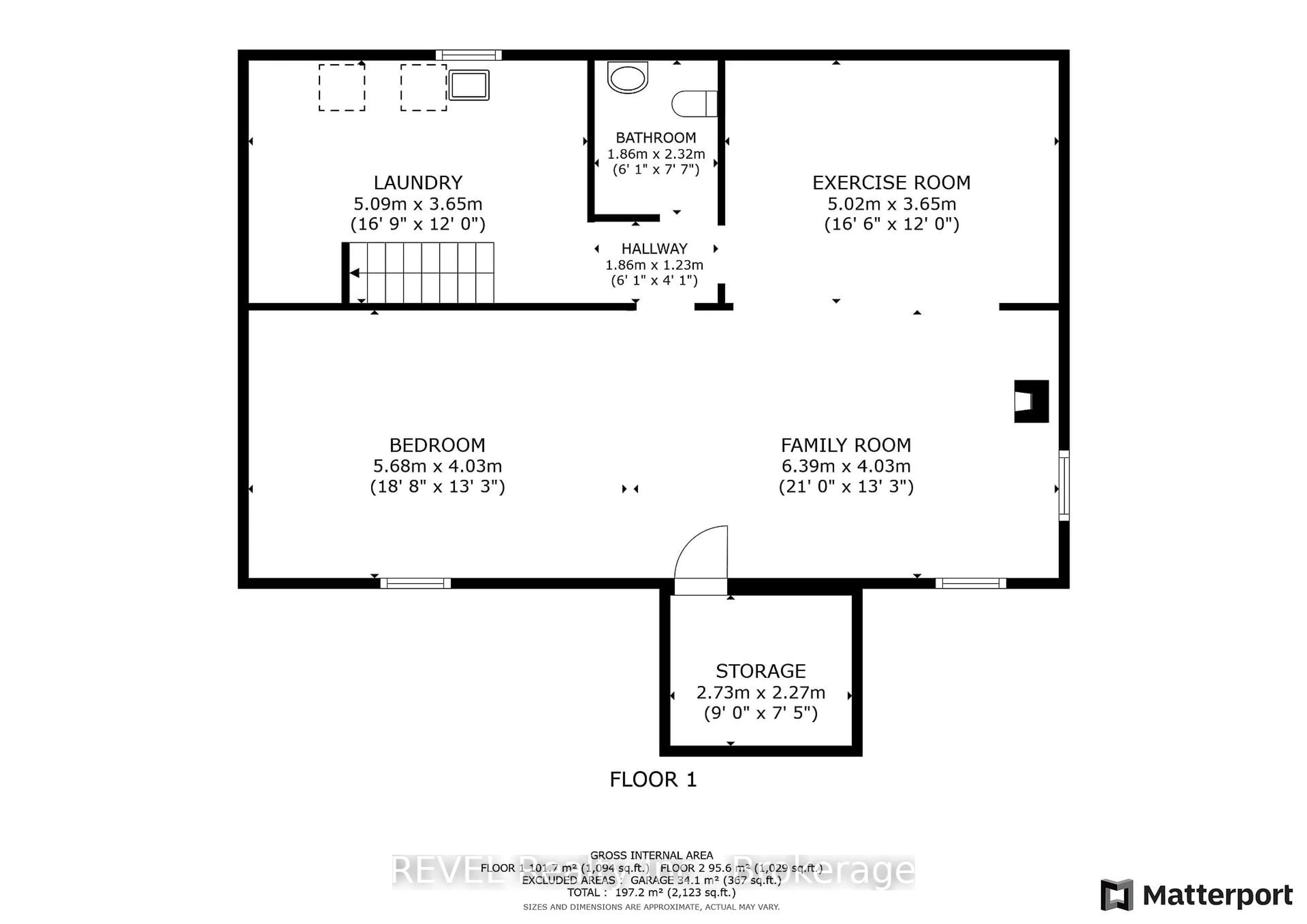 Floor plan for 1643 Eagle Lake Rd, Machar Ontario P0A 1X0