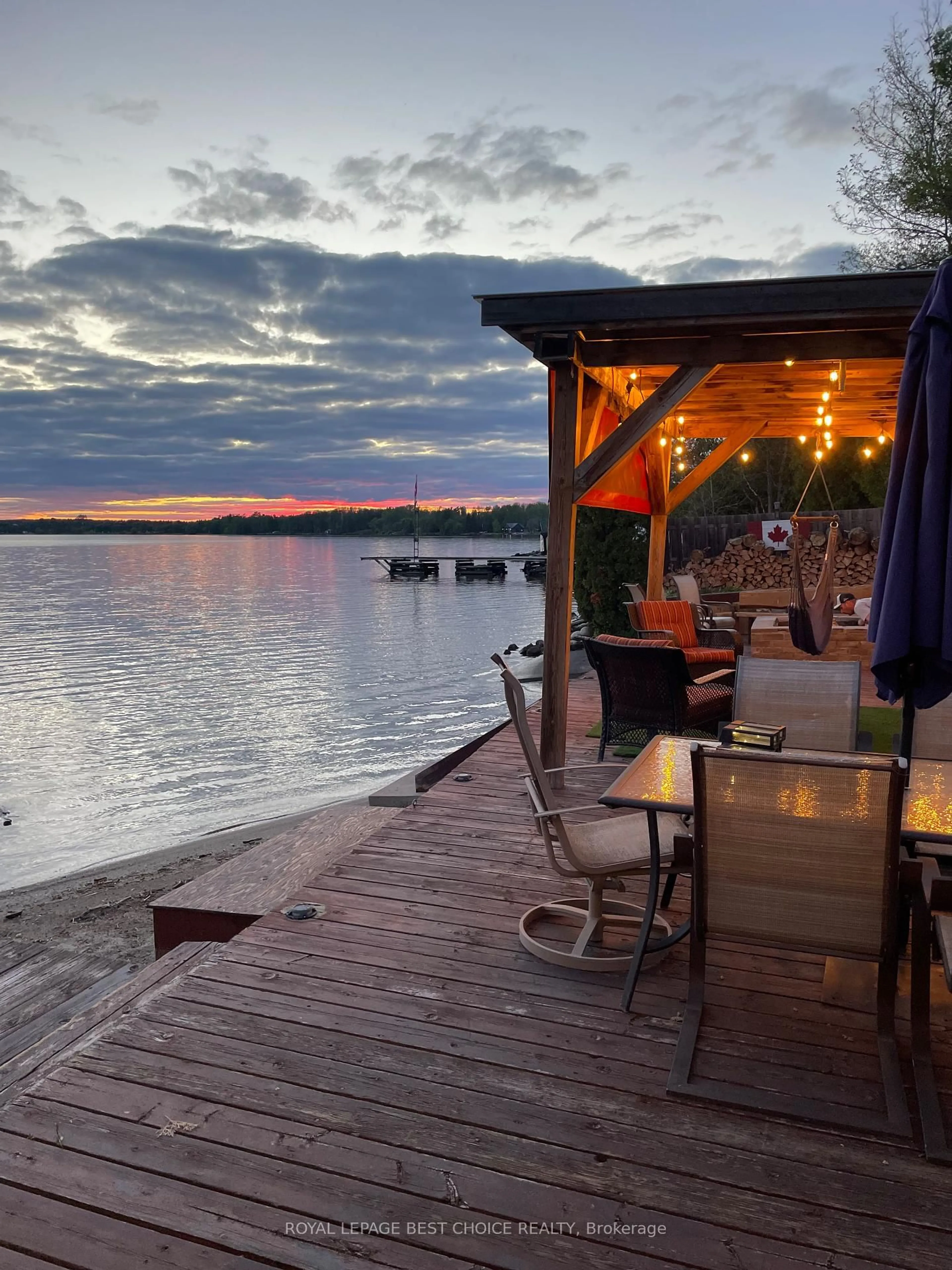 Patio, water/lake/river/ocean view for 742399 Dawson Point Rd, Temiskaming Shores Ontario P0J 1P0