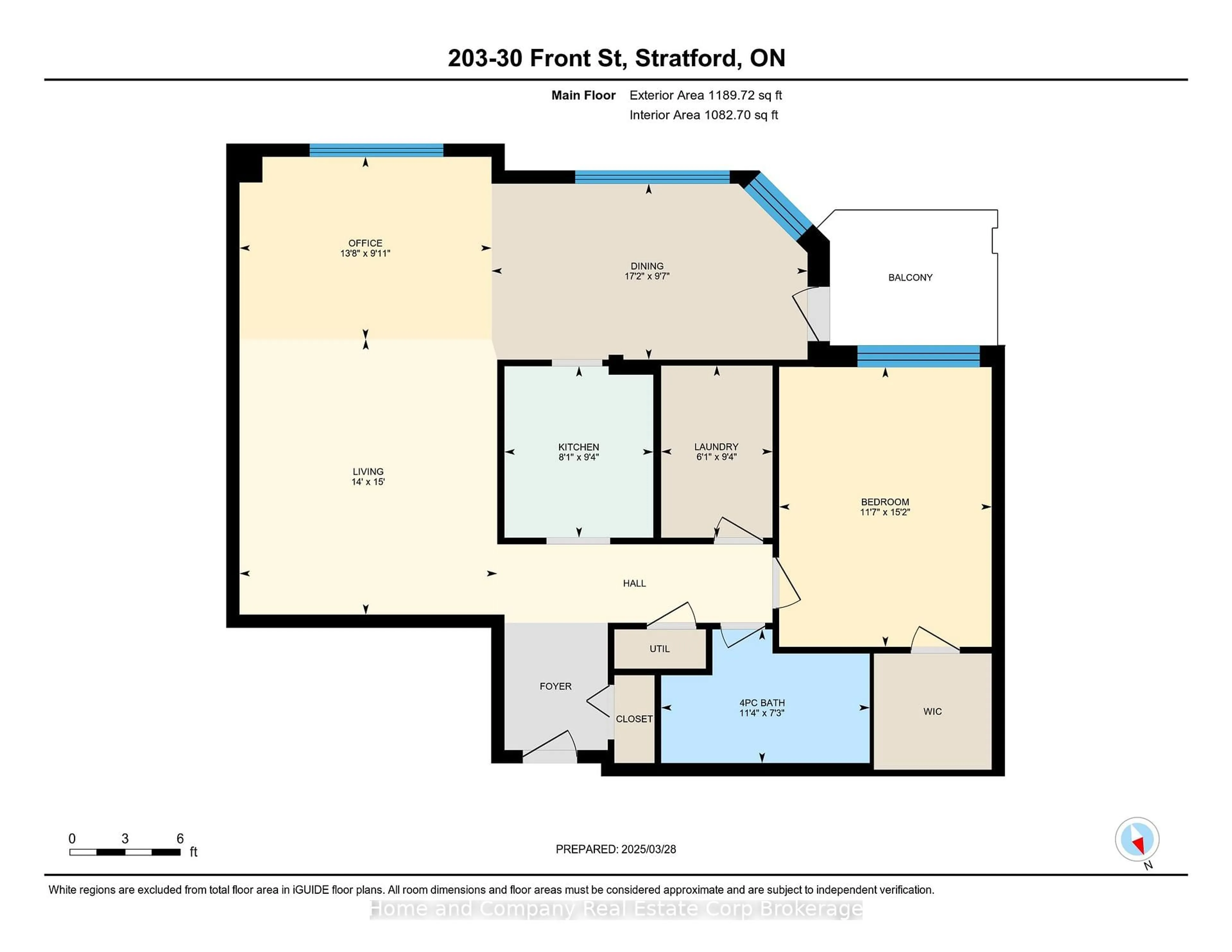 Floor plan for 30 Front St #203, Stratford Ontario N5A 7S3