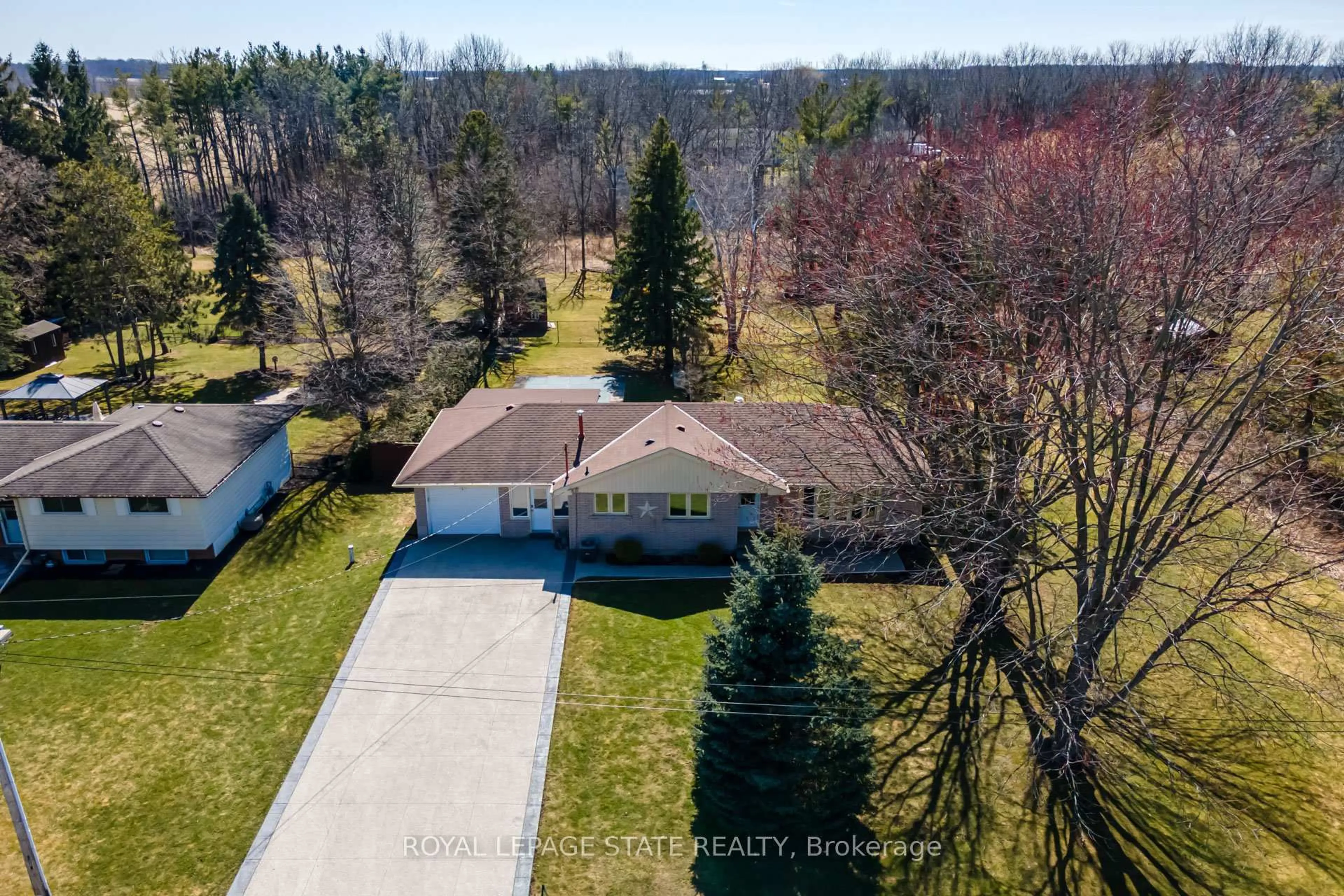 A pic from outside/outdoor area/front of a property/back of a property/a pic from drone, water/lake/river/ocean view for 109 Unity Side Rd, Haldimand Ontario N3W 1Y1