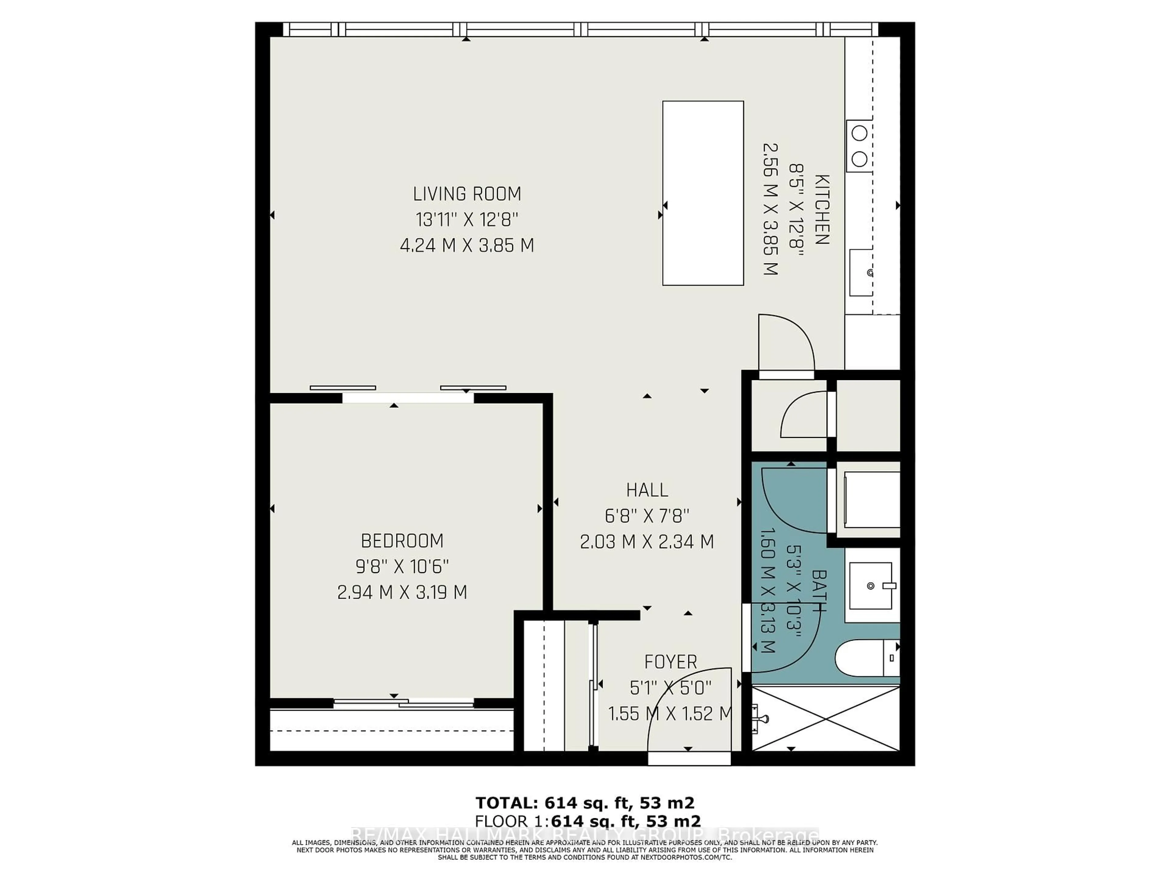 Floor plan for 111 Champagne Ave #1111, Ottawa Ontario K1S 5V3