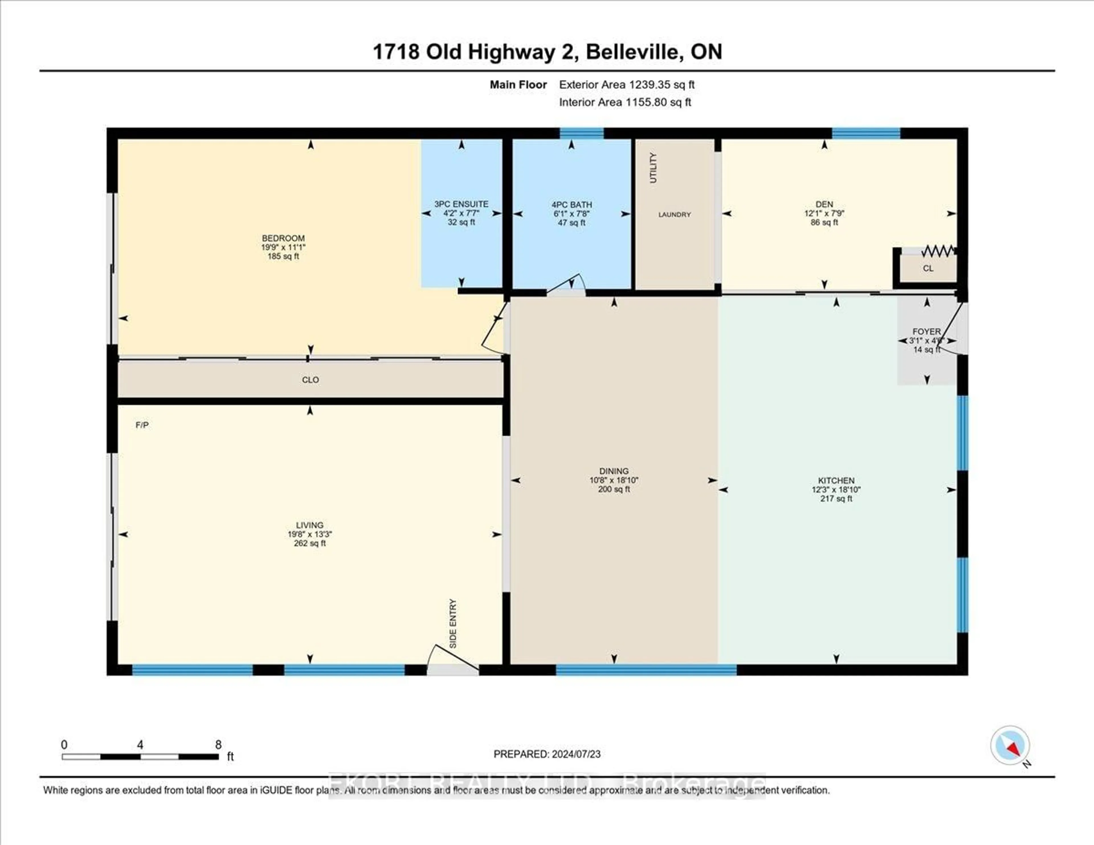 Floor plan for 1718 Old Highway 2, Quinte West Ontario K8N 4Z2